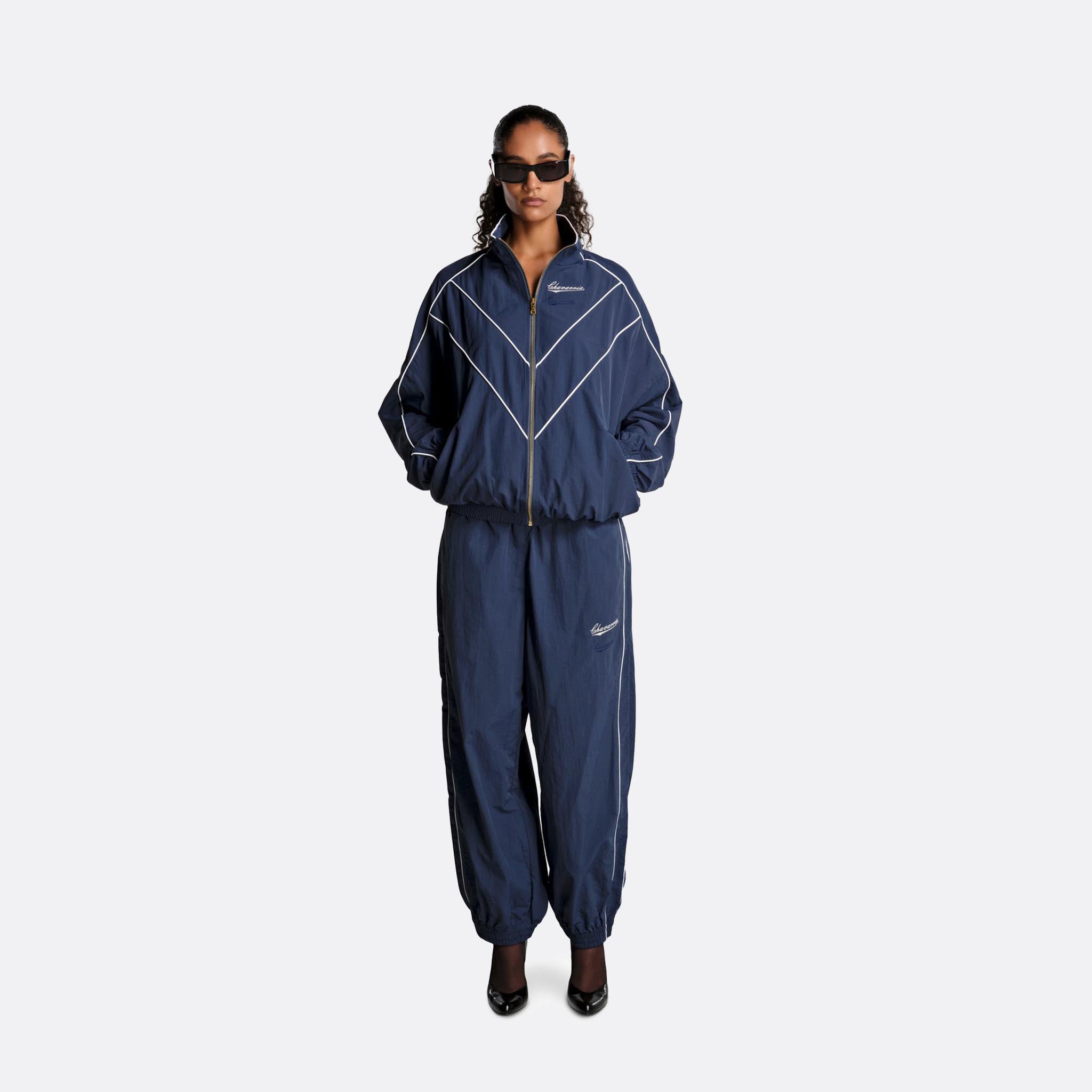 WILLY CHAVARRIA Bad Boy Track Jacket in Prussian Blue