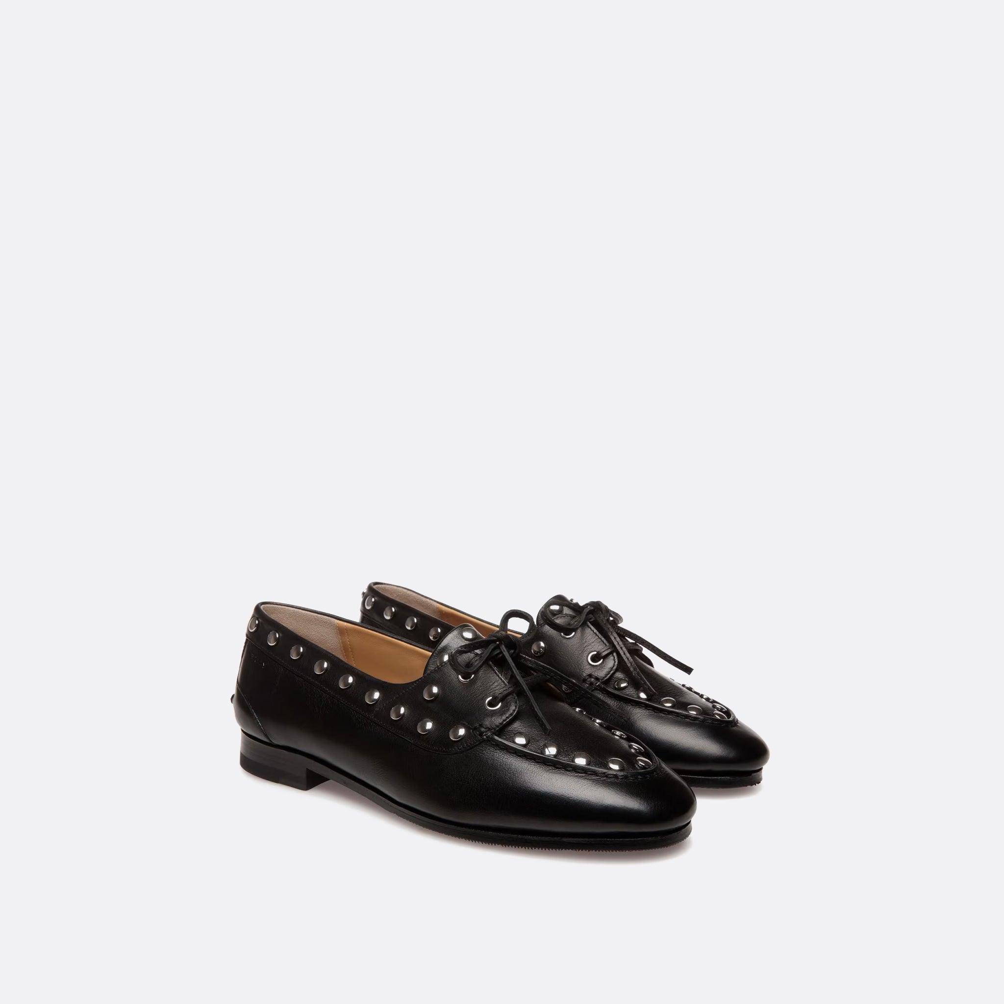 BALLY Plume Moccasin in Black Leather