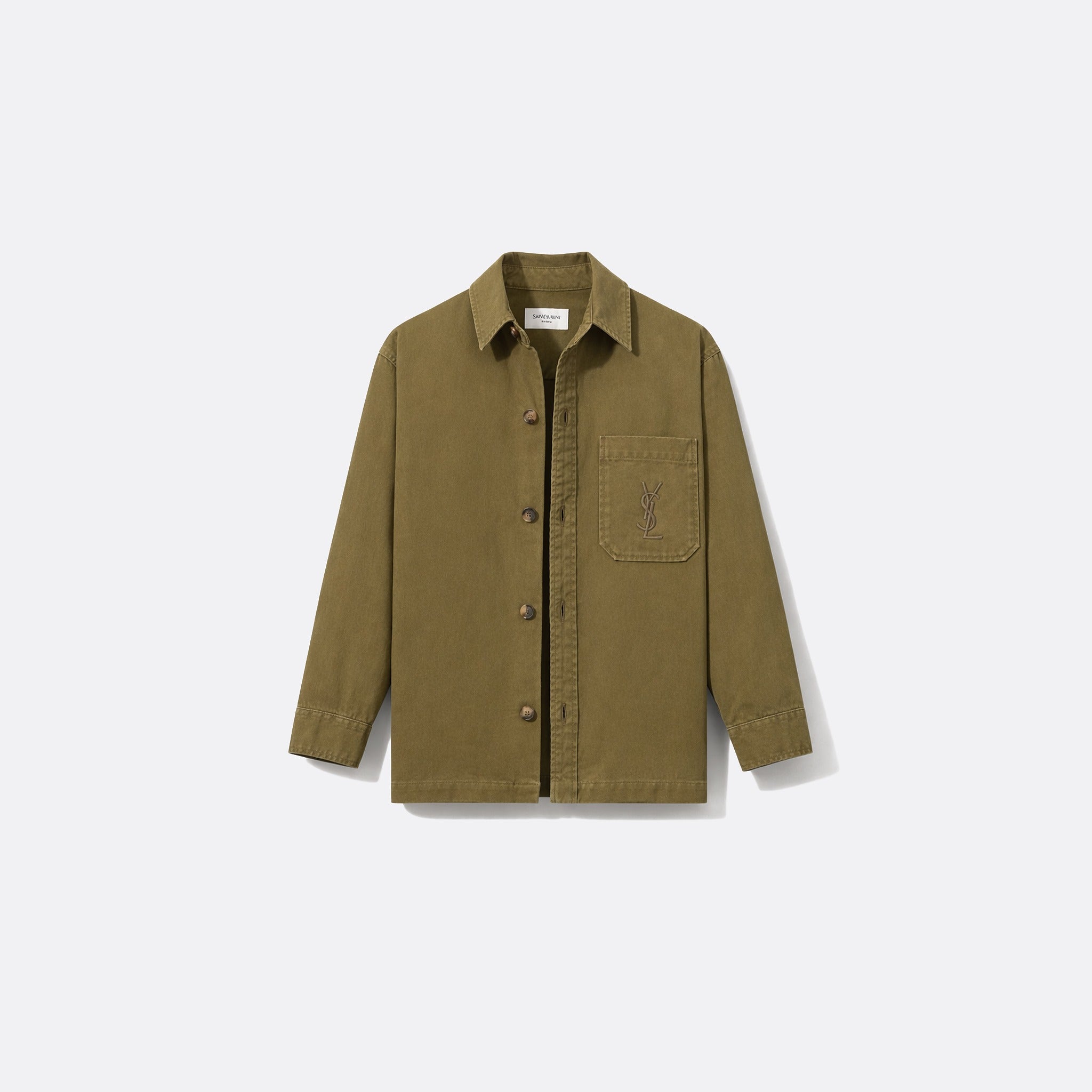 The CASSANDRE Overshirt from Saint Laurent in Khaki