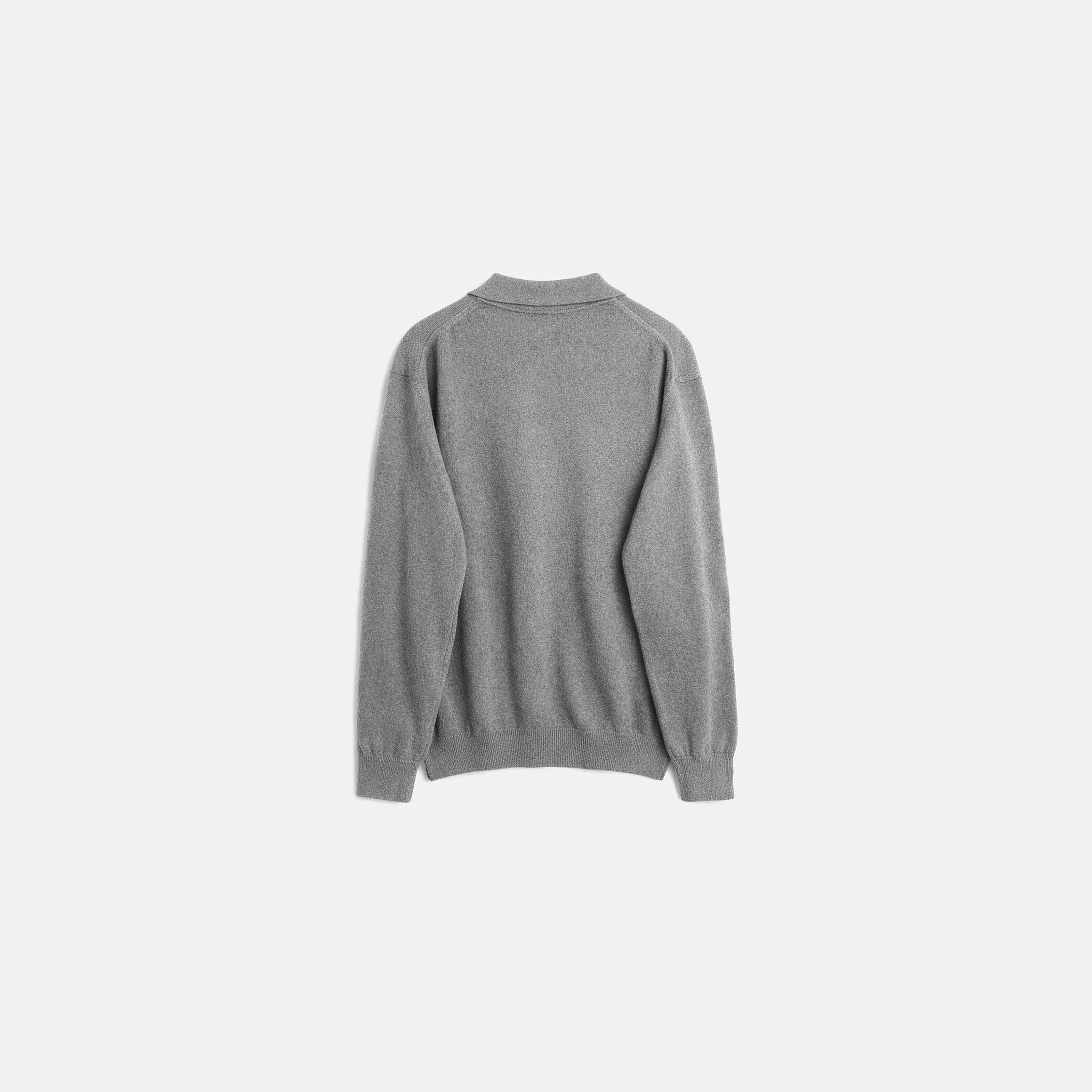 The Marcel Polo Jumper from Soulland in Grey Melange