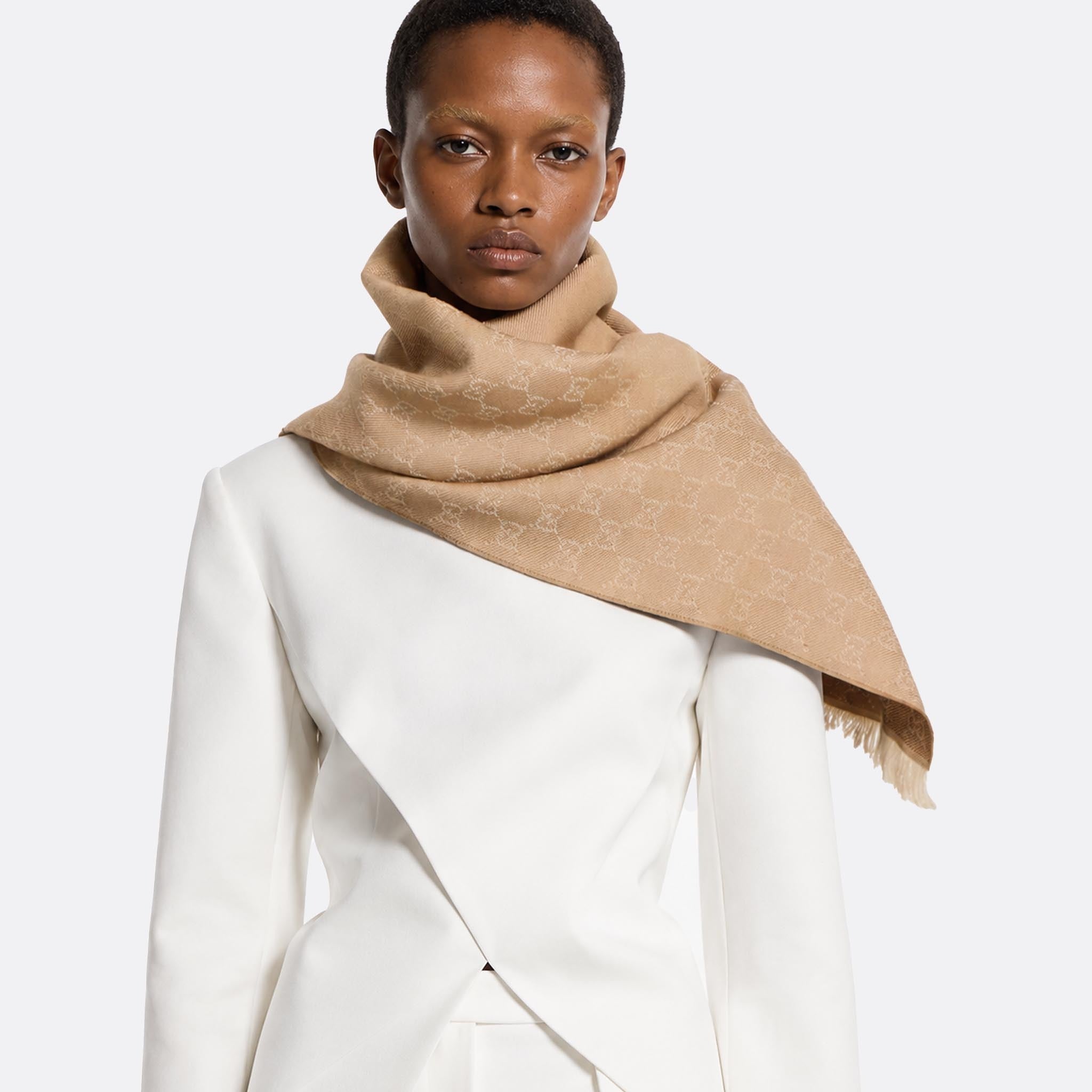 GG Wool Scarf from Gucci