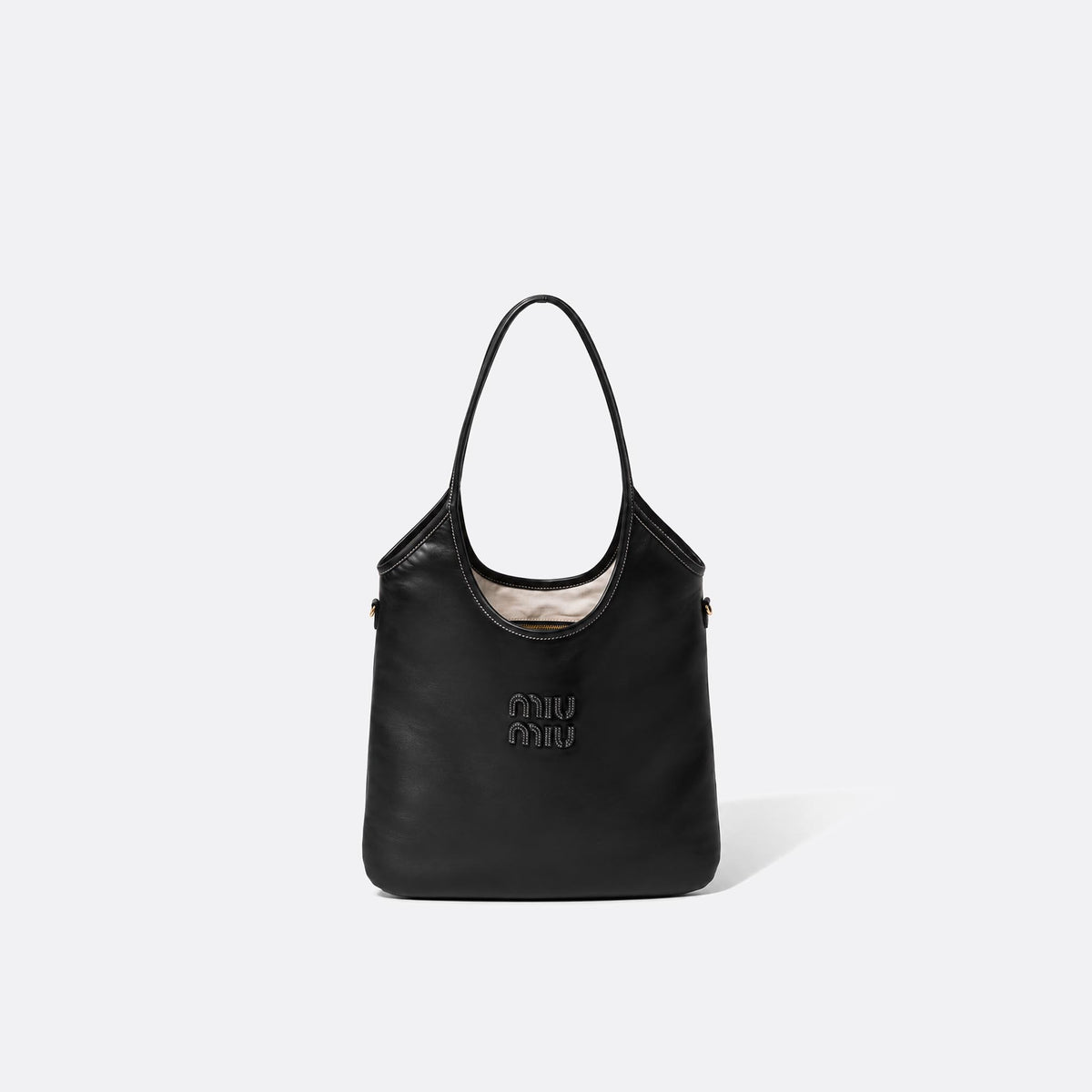 Ivy Leather Shoulder Bag from Miu Miu