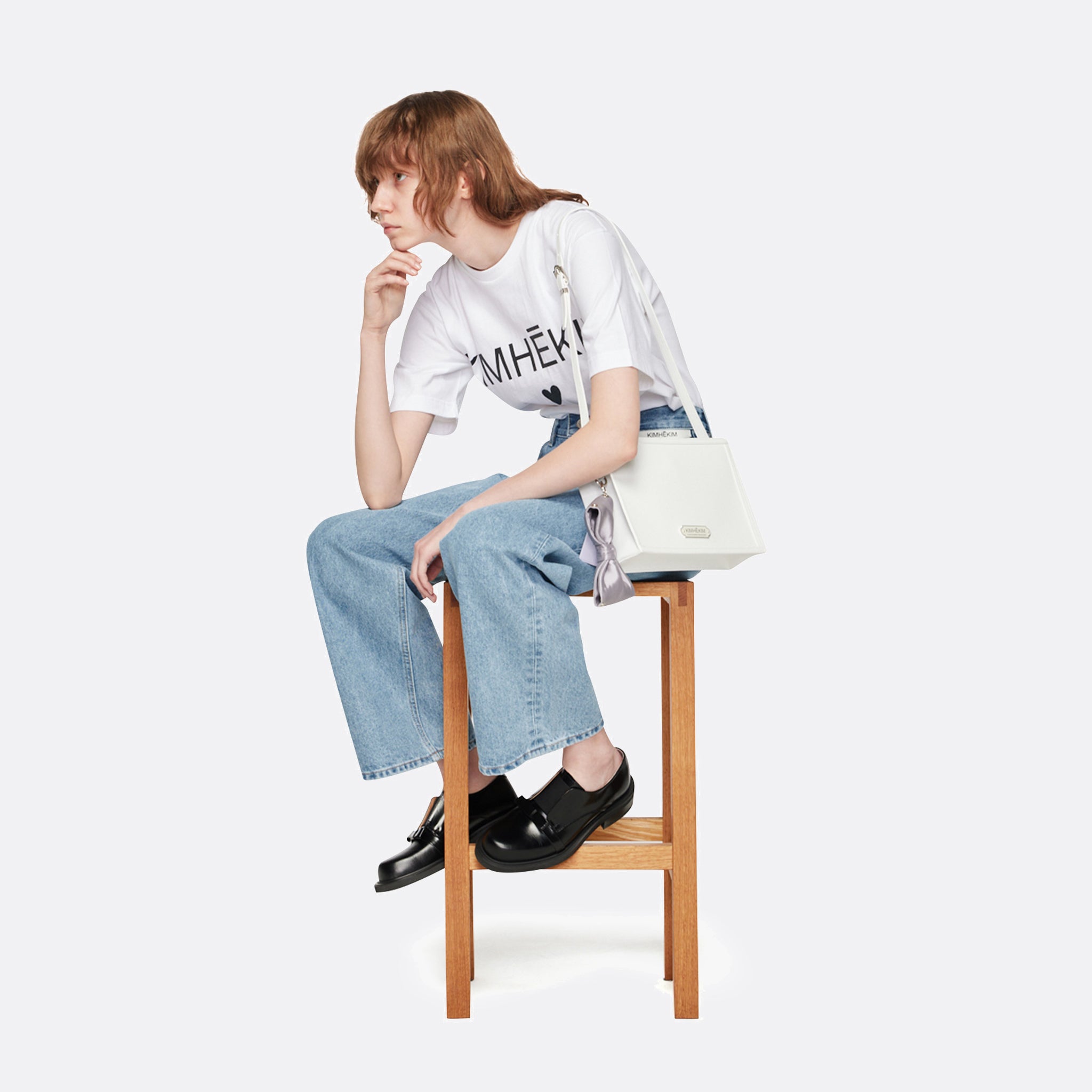 Kimhekim Heart T-Shirt in White