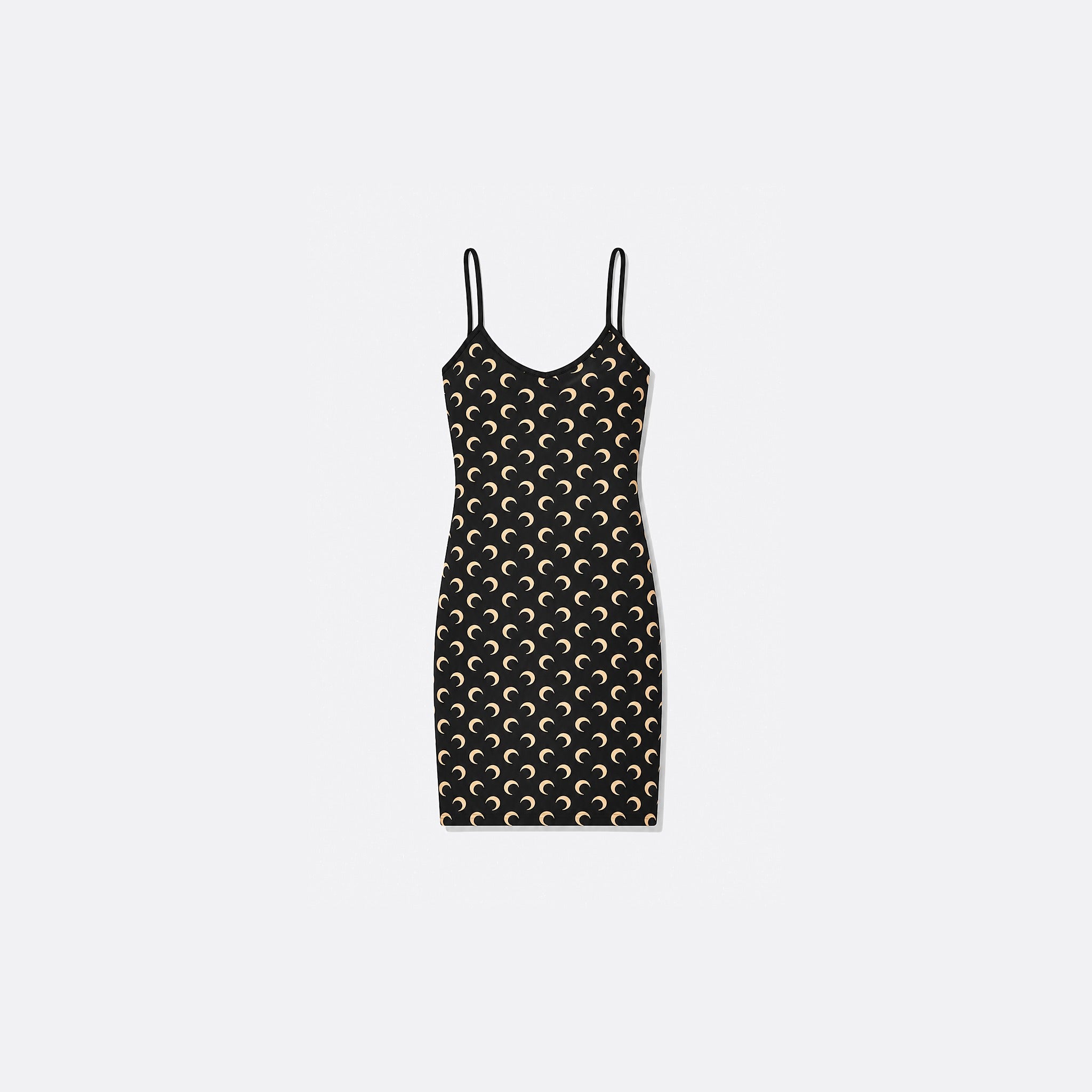 Moon Printed Jersey Strap Mini Dress from Marine Serre 