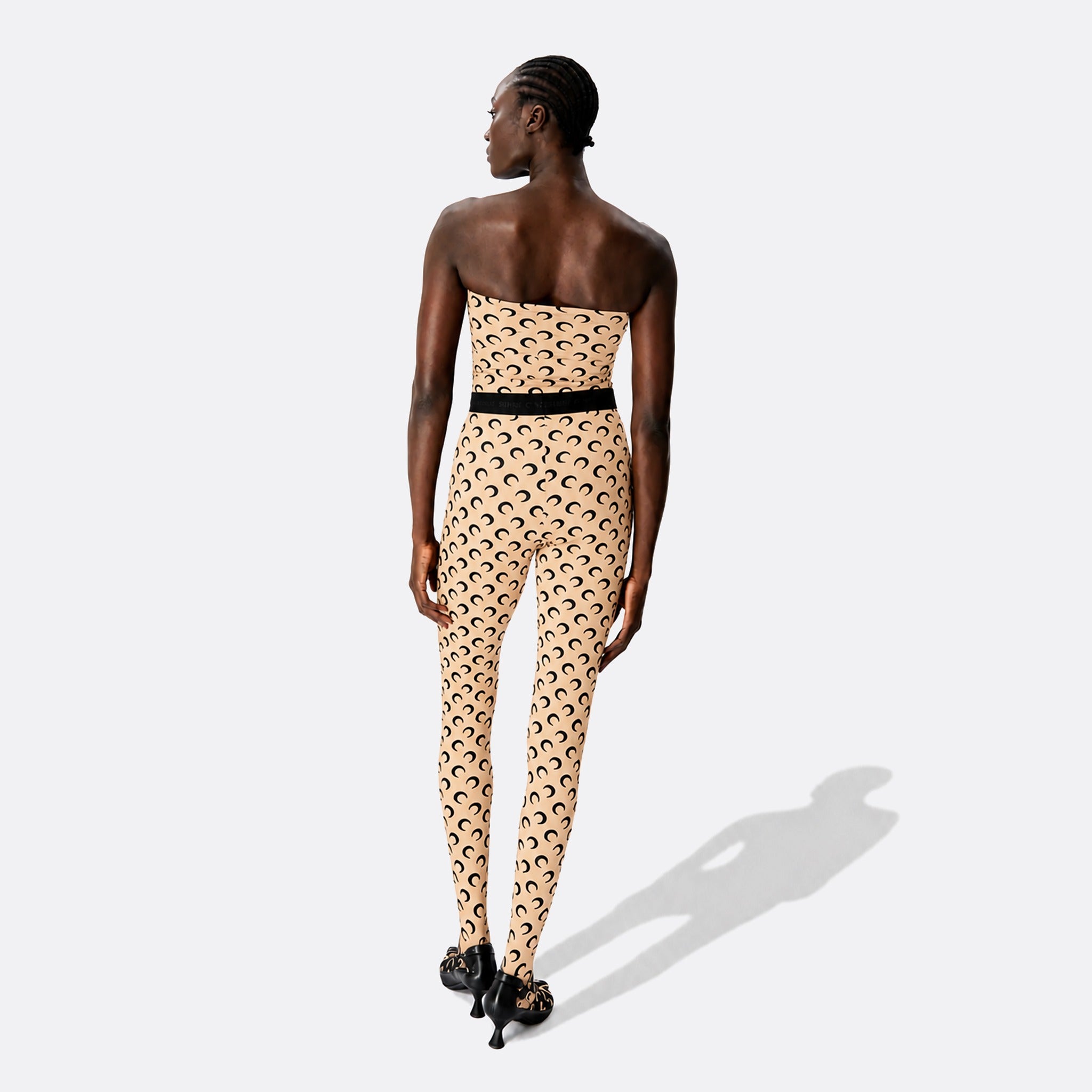 Recycled Moon Jersey Stirrup Leggings from Marine Serre