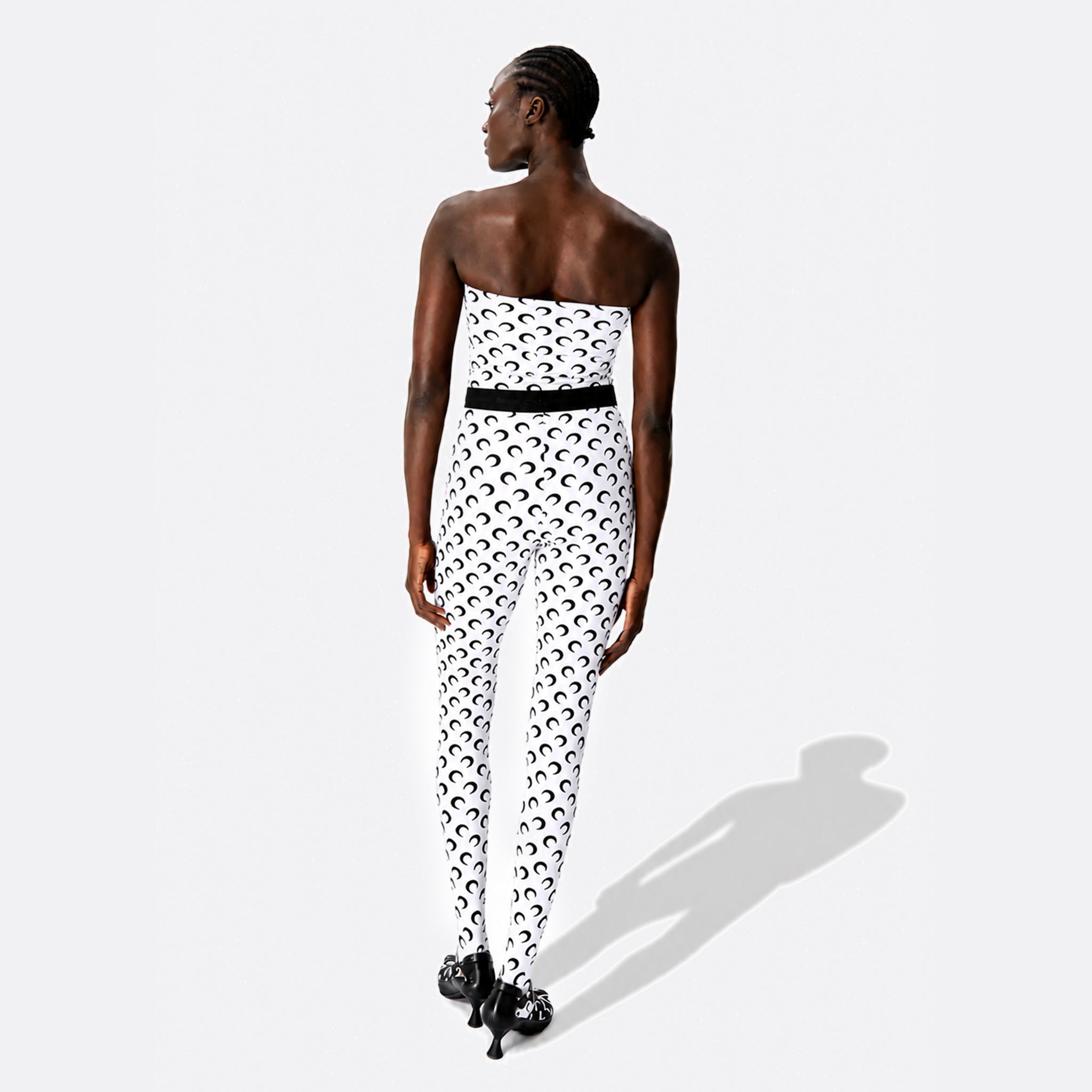 Recycled Moon Jersey Stirrup Leggings from Marine Serre