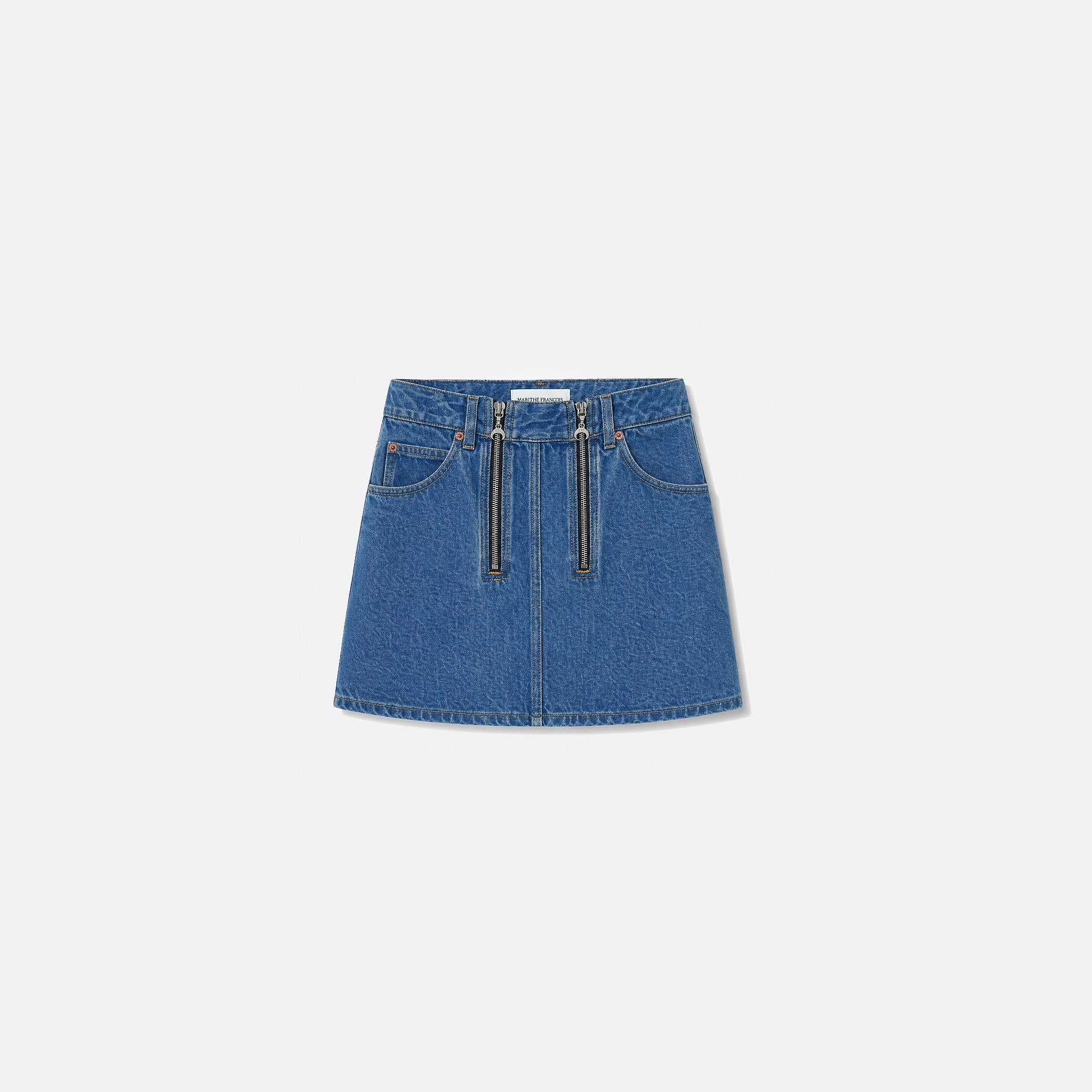  Zipped Denim Mini Skirt from Marine Serre 