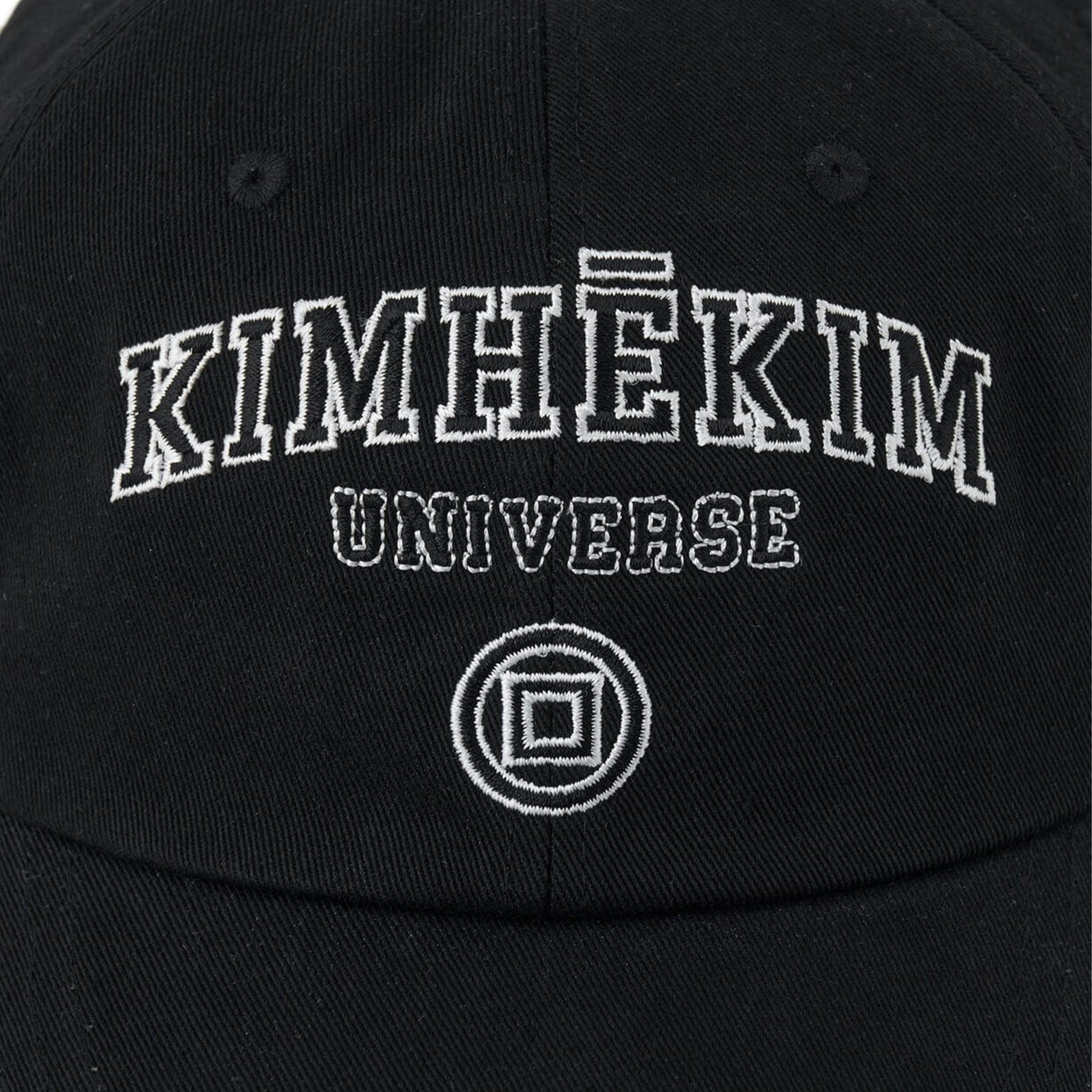 Kimhekim Pearl Pierced Baseball Cap in Black