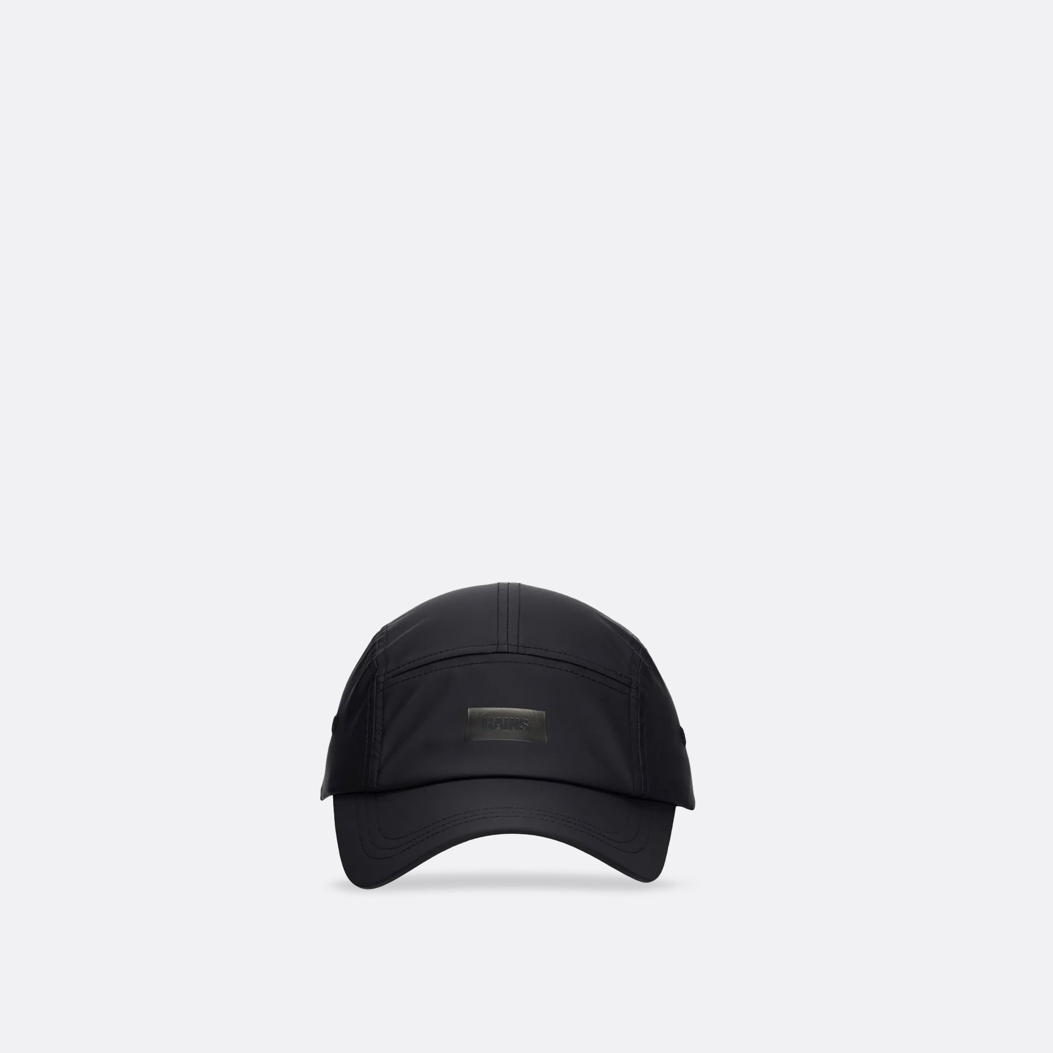 RAINS 5 Panel Caposton Cap in Black