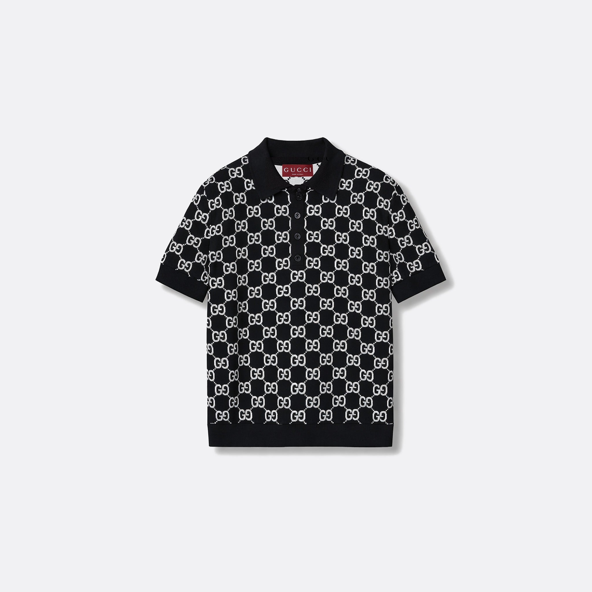 Reversible GG Wool Jacquard Polo Shirt from Gucci