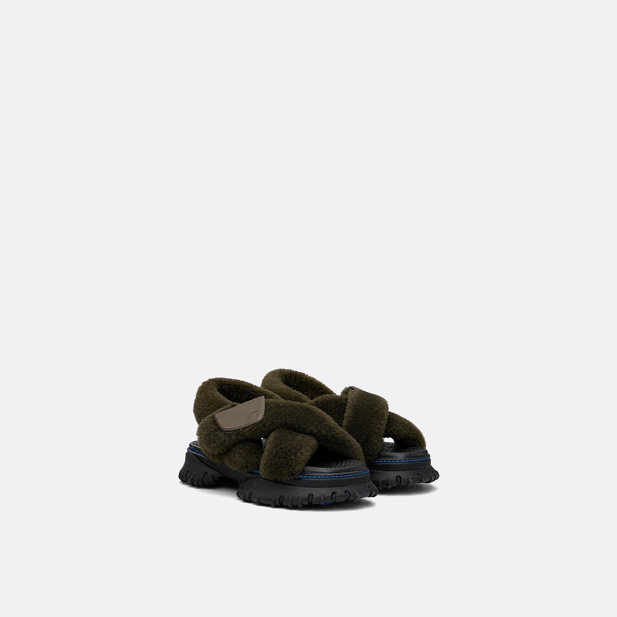 Shearling Pebble Sandals from Burberry