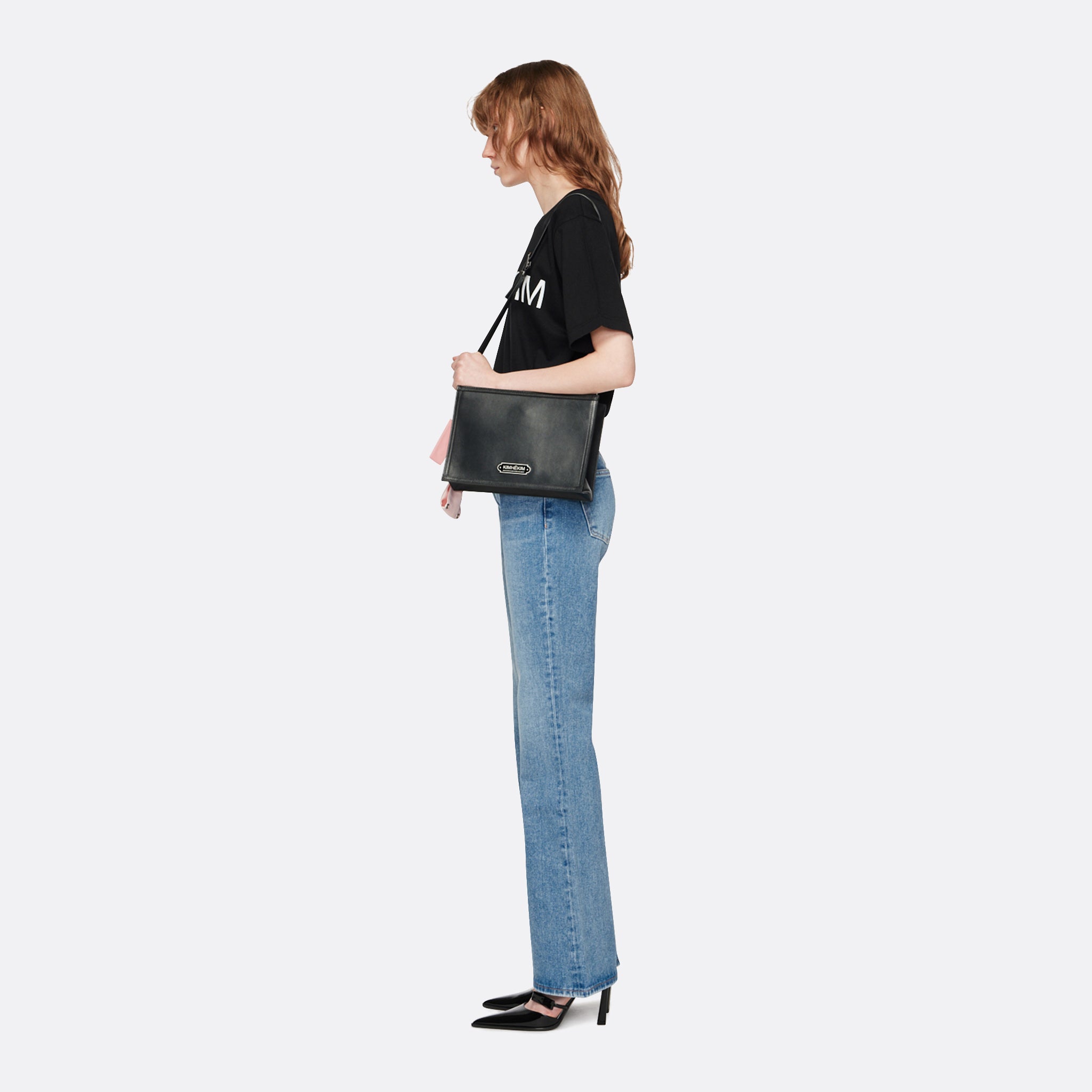 Kimhekim Heart T-Shirt in Black
