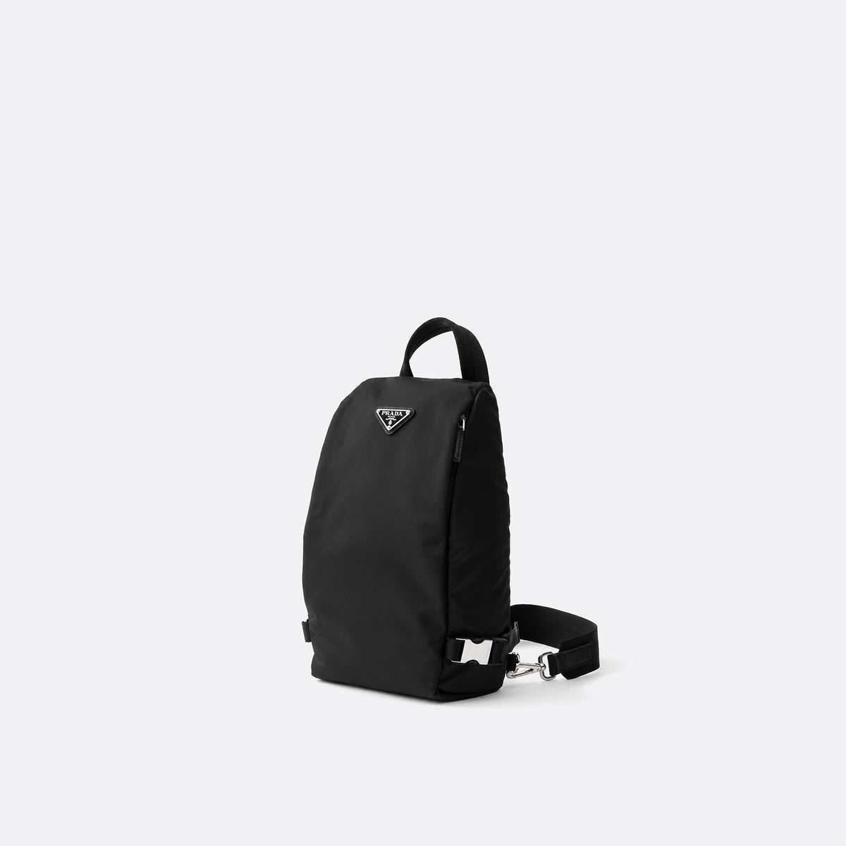 Re-Nylon and Saffiano Leather Backpack from Prad