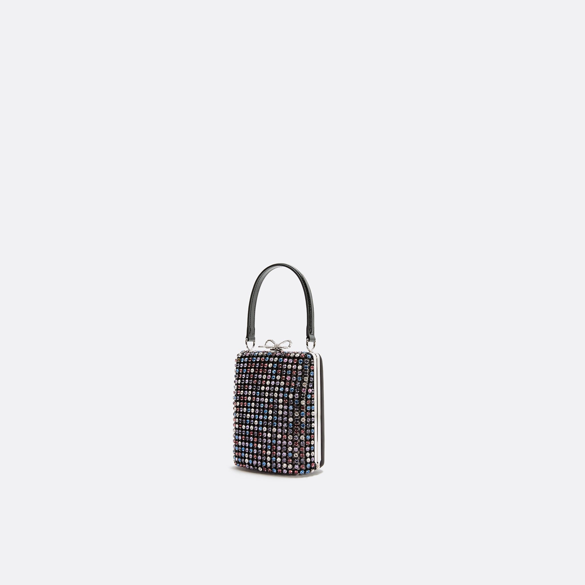 Multi Crystal Chainmail Mini Handbag from Self-Portrait