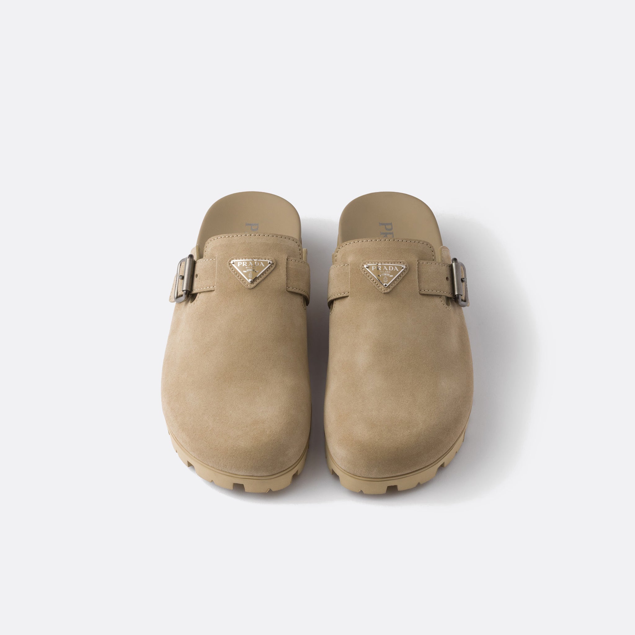 Suede Strap Mules from Prada
