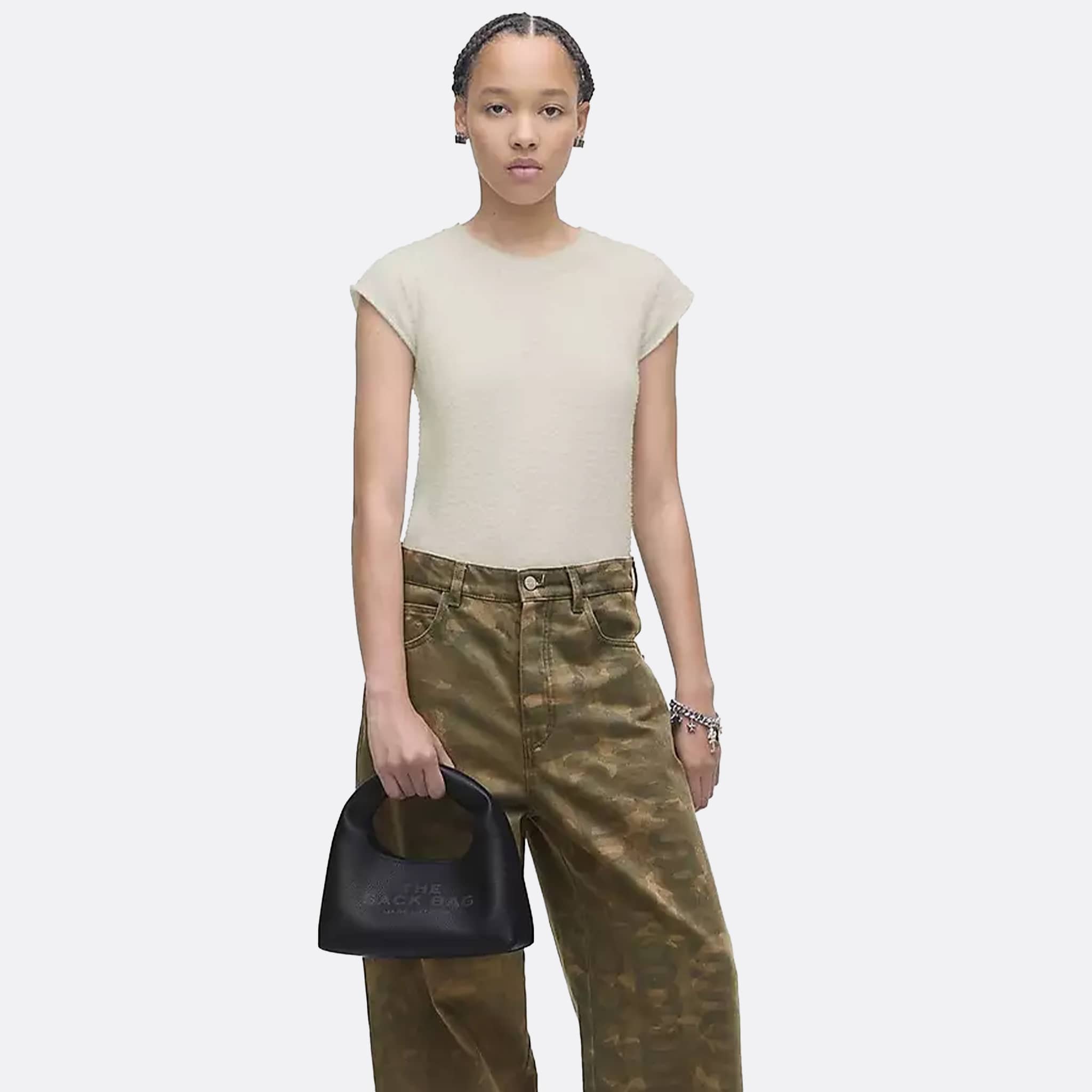 Mini Sack Bag in black by Marc Jacobs