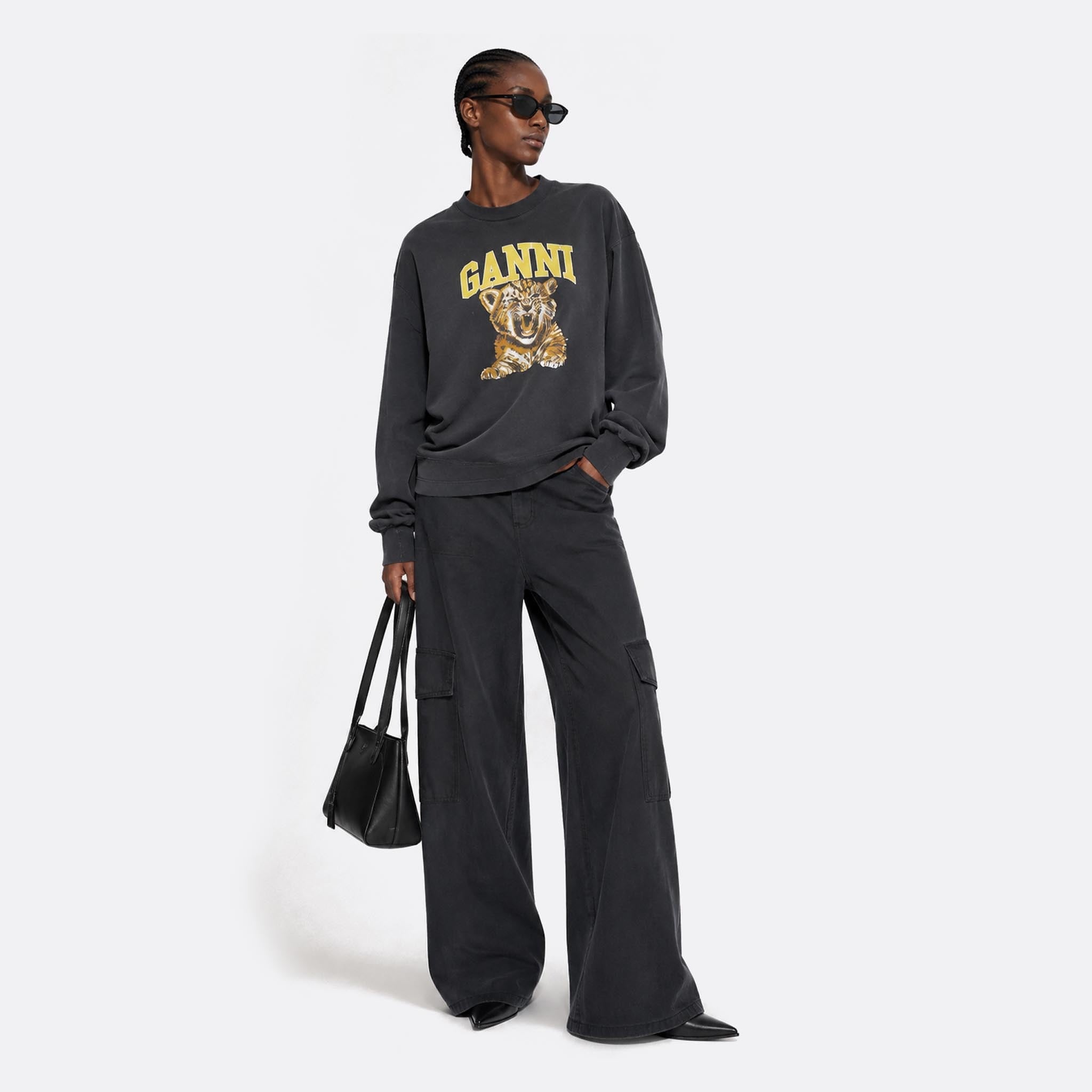 Tiger Print Sweatshirt from GANNI