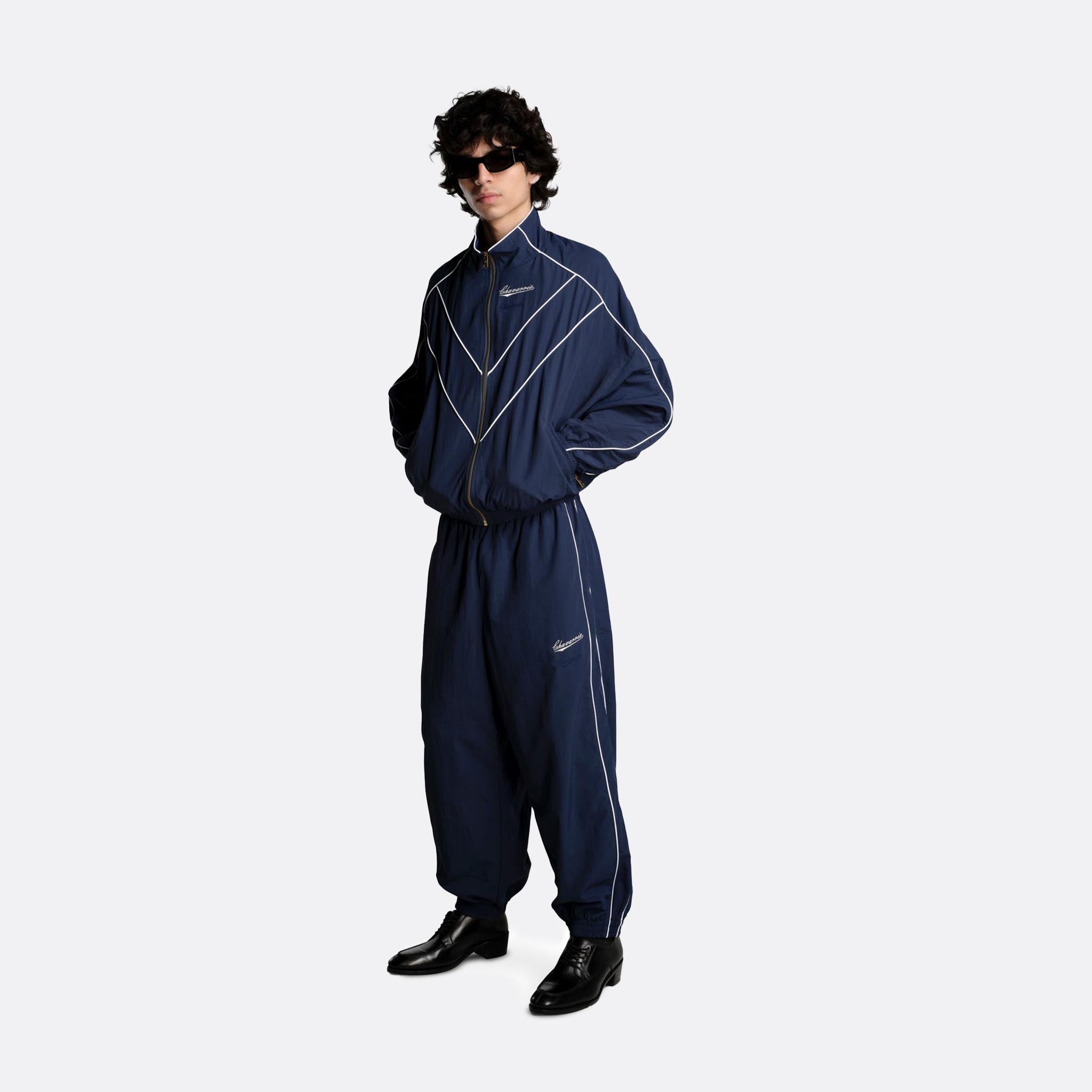 WILLY CHAVARRIA Bad Boy Track Jacket in Prussian Blue