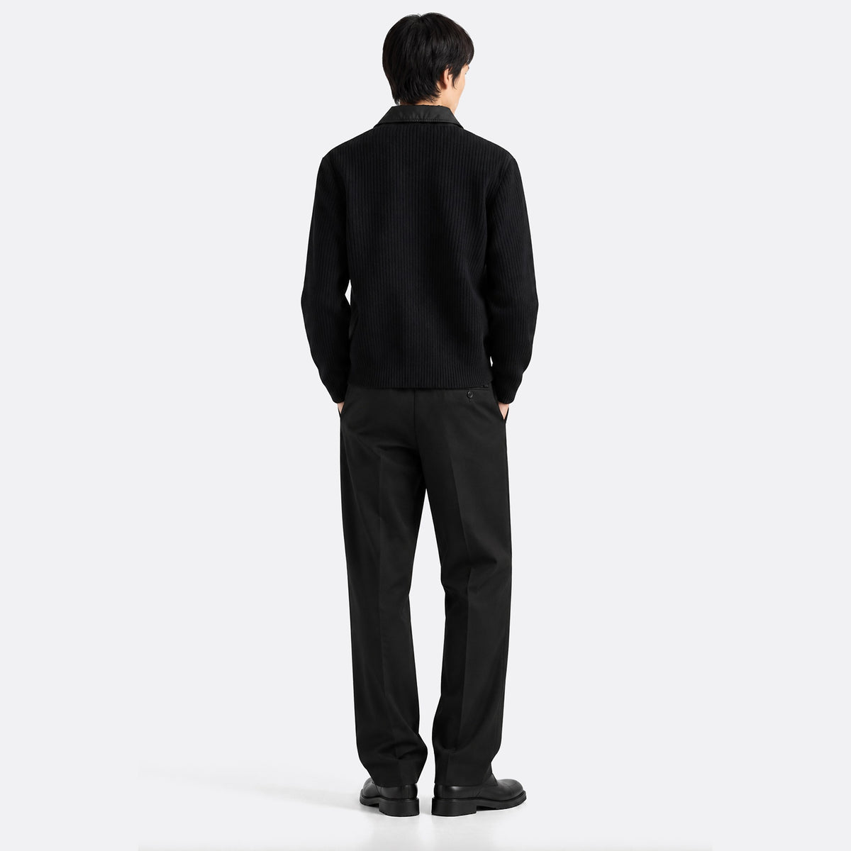 Wool and Re-Nylon Gabardine Cardigan from Prada
