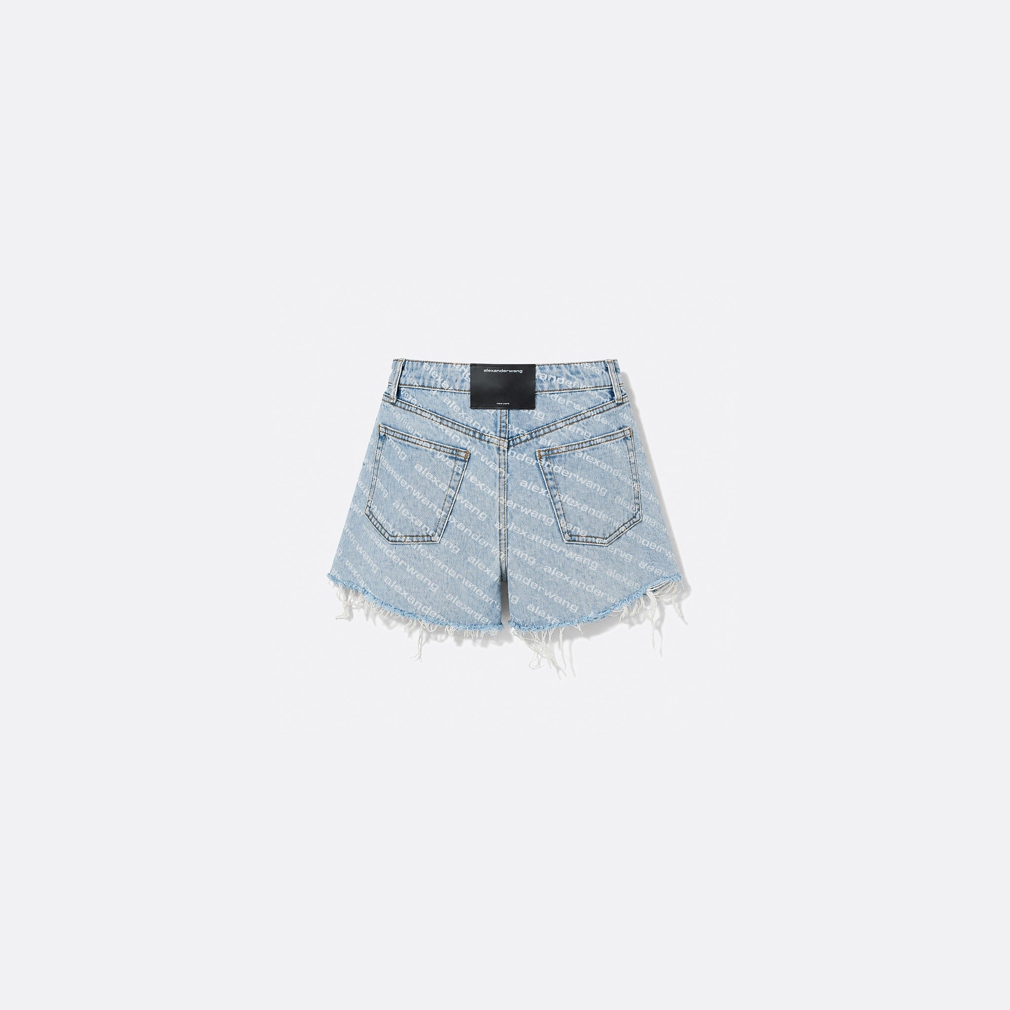 Bite Logo Denim Shorts from Alexander Wang