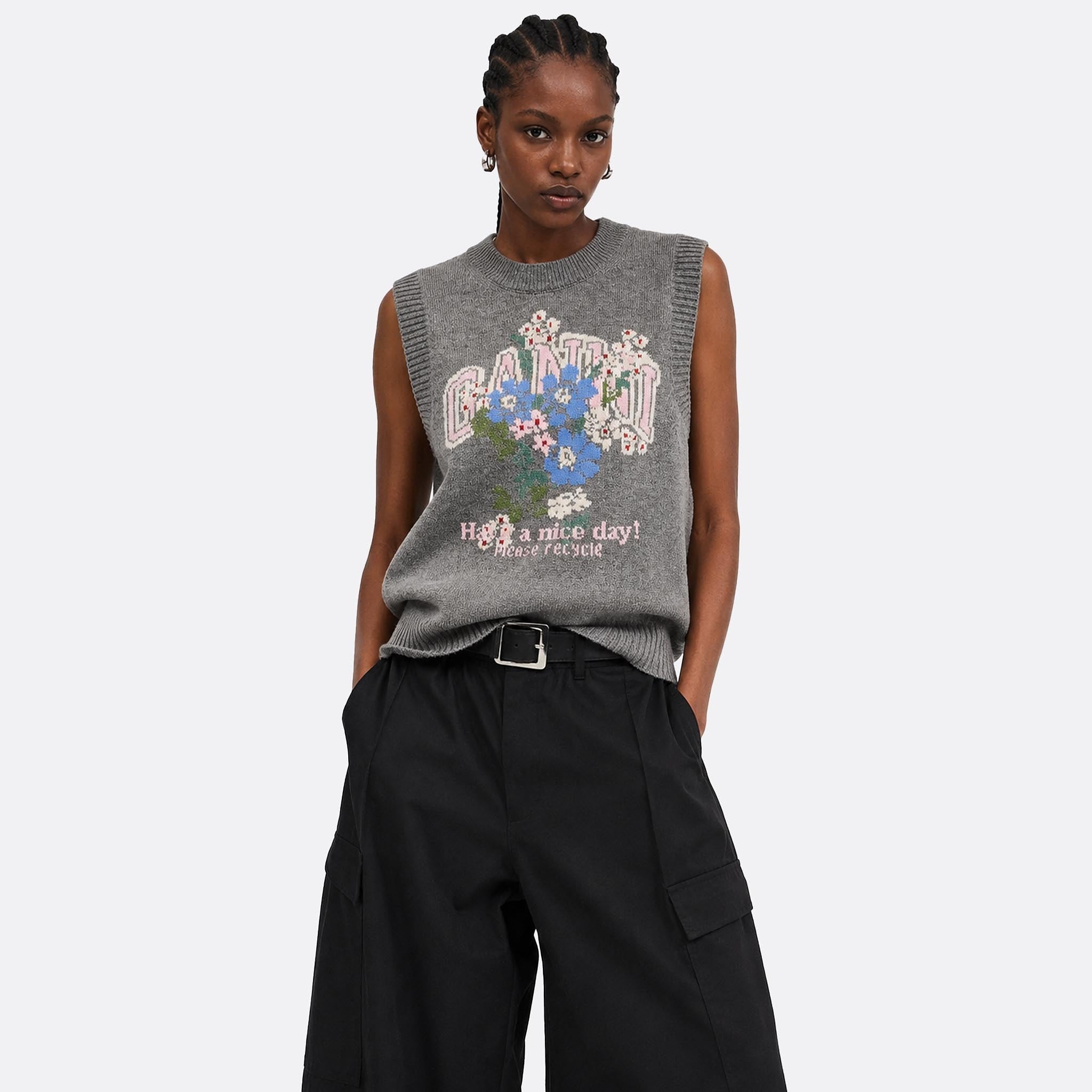 Floral Wool Vest from GANNI