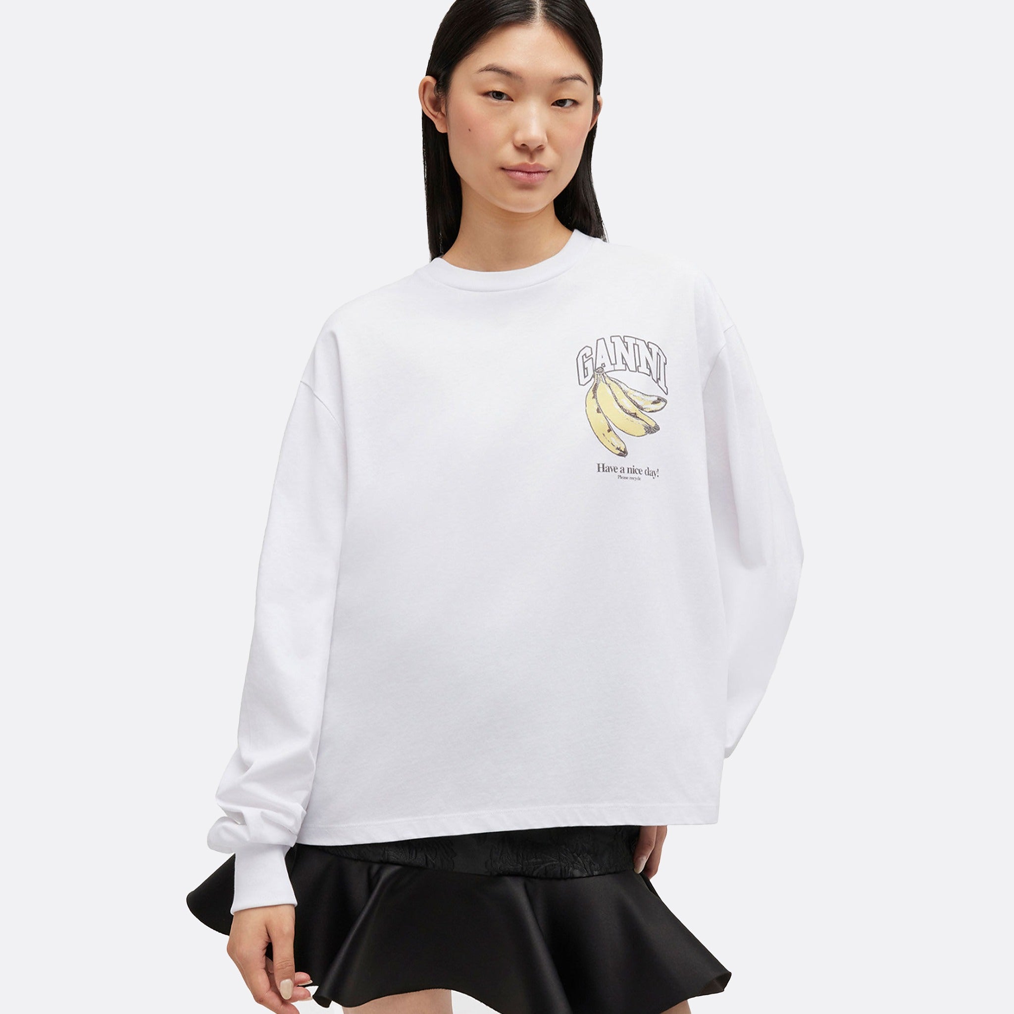 Fruit Graphic Long Sleeve T-Shirt from GANNI