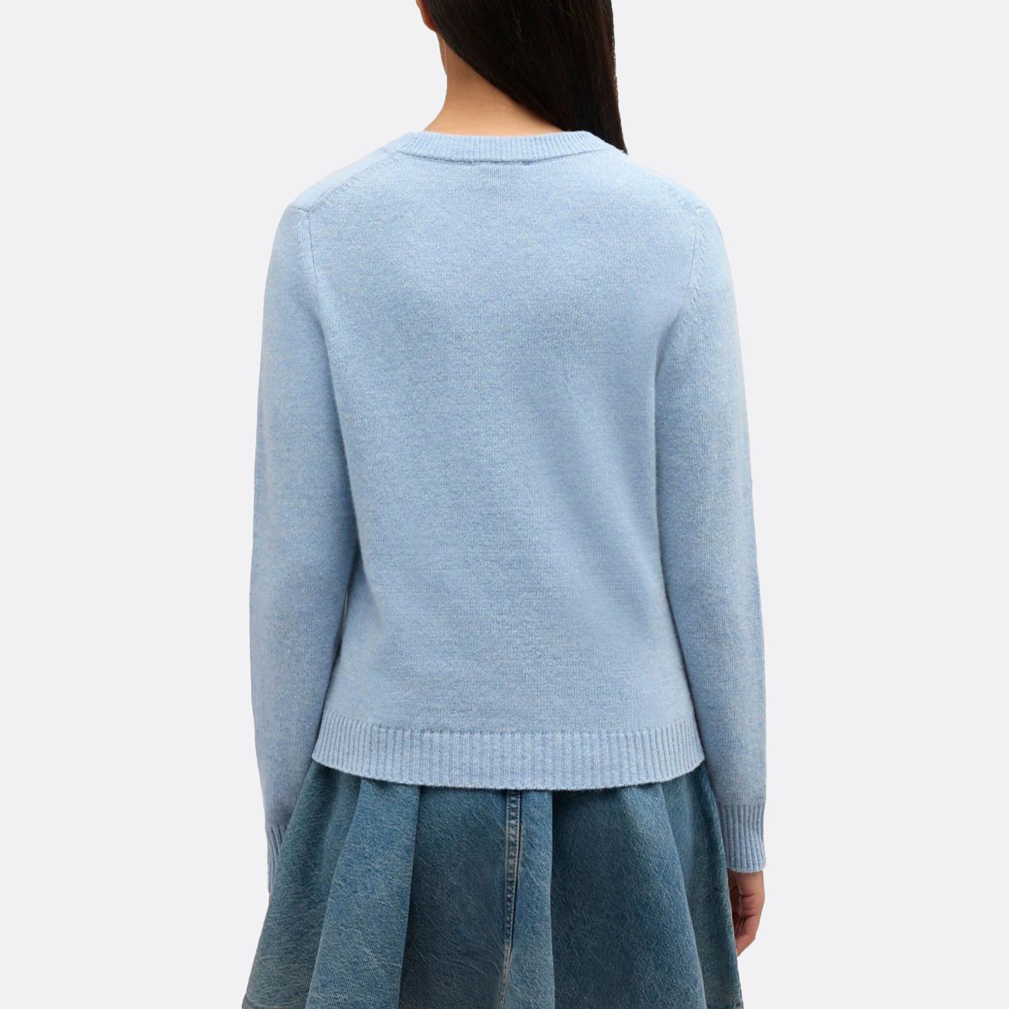 The Graphic Wool Sweater from Ganni in Blue