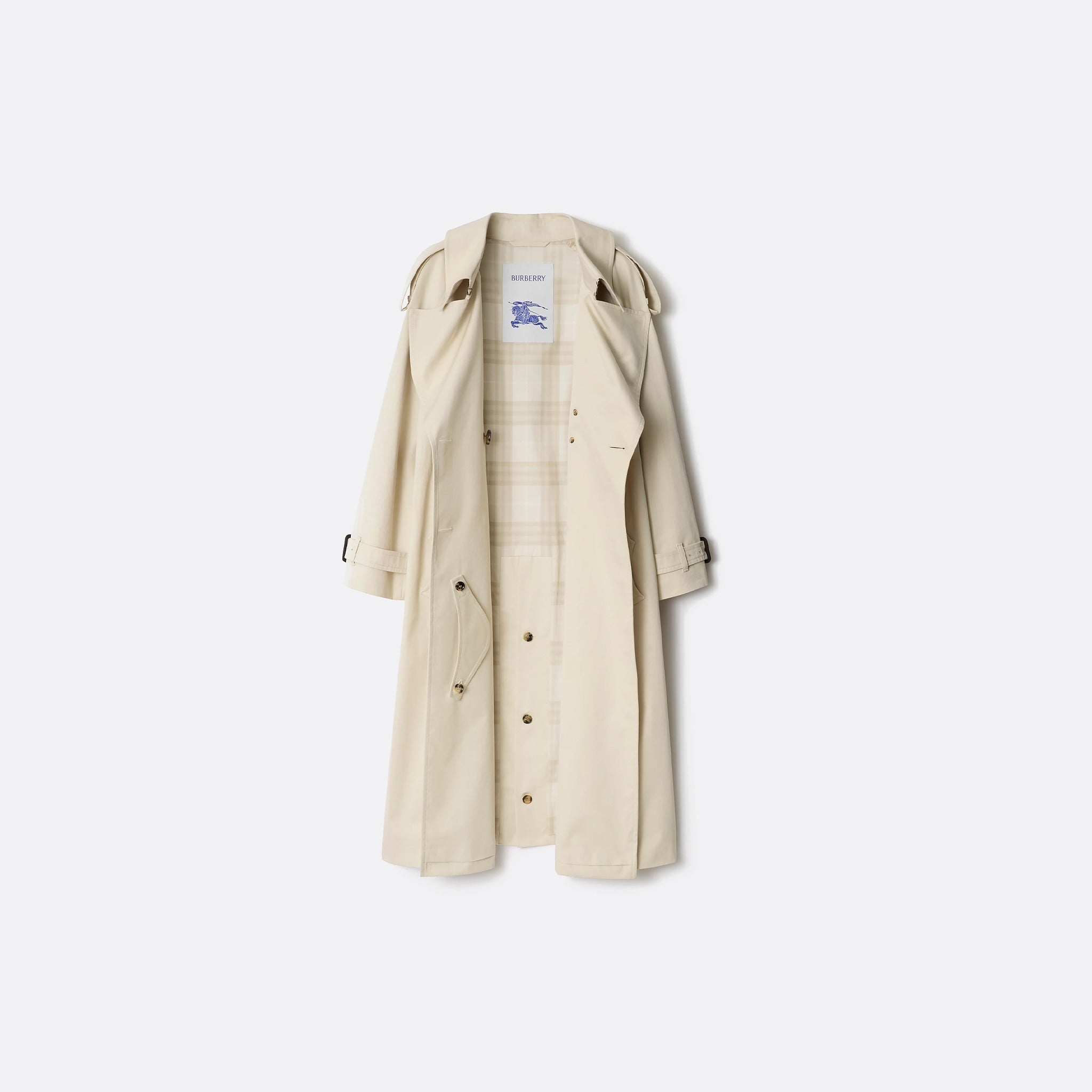 The Long Fitzrovia Trench Coat from Burberry in White
