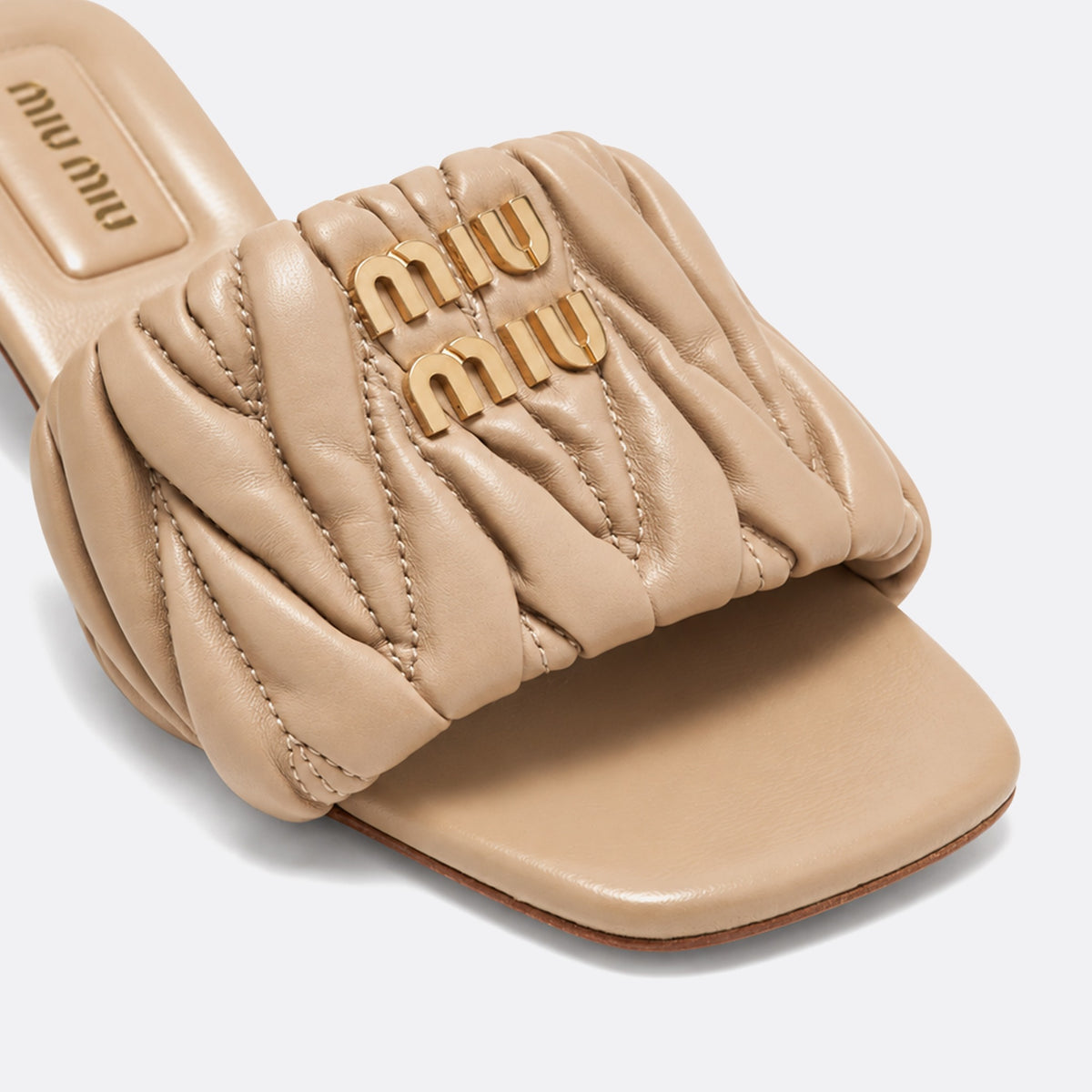Matelassé Mules&nbsp;from Miu Miu