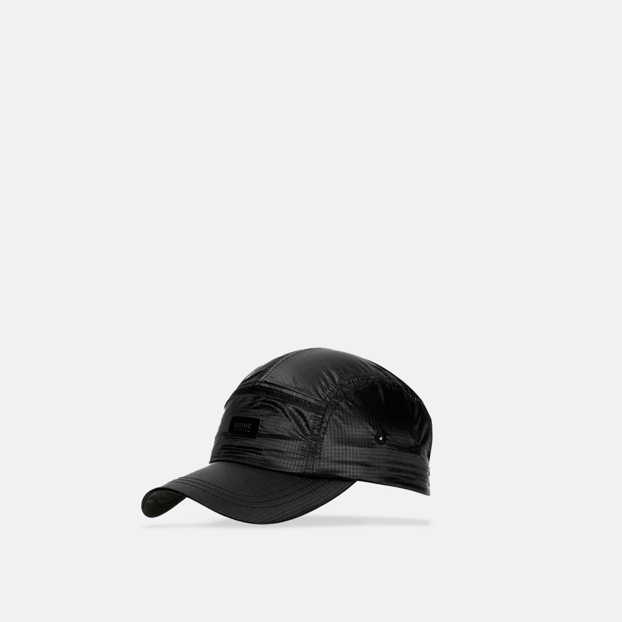 RAINS 5 Panel Ripstop Cap in Black