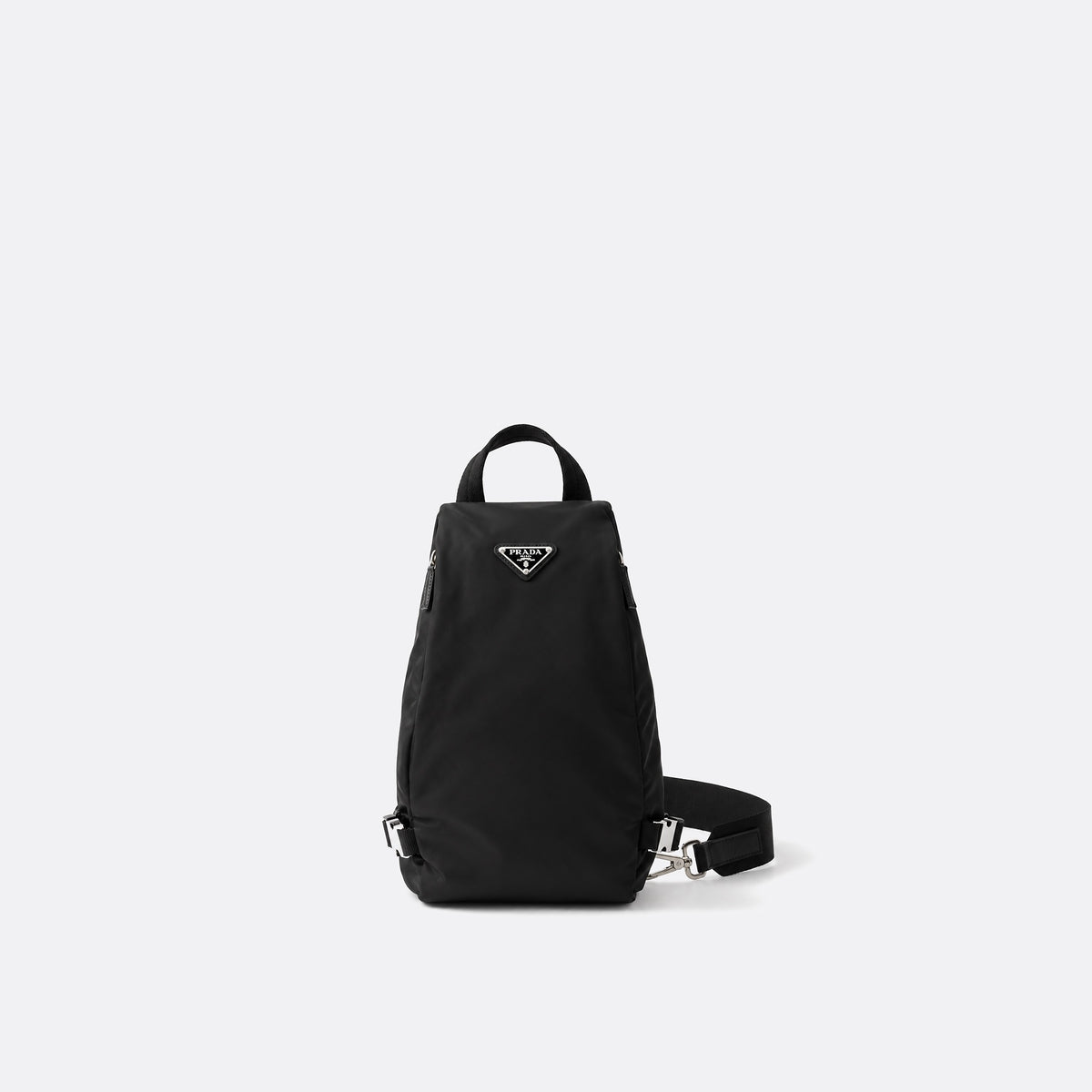 Re-Nylon and Saffiano Leather Backpack from Prad
