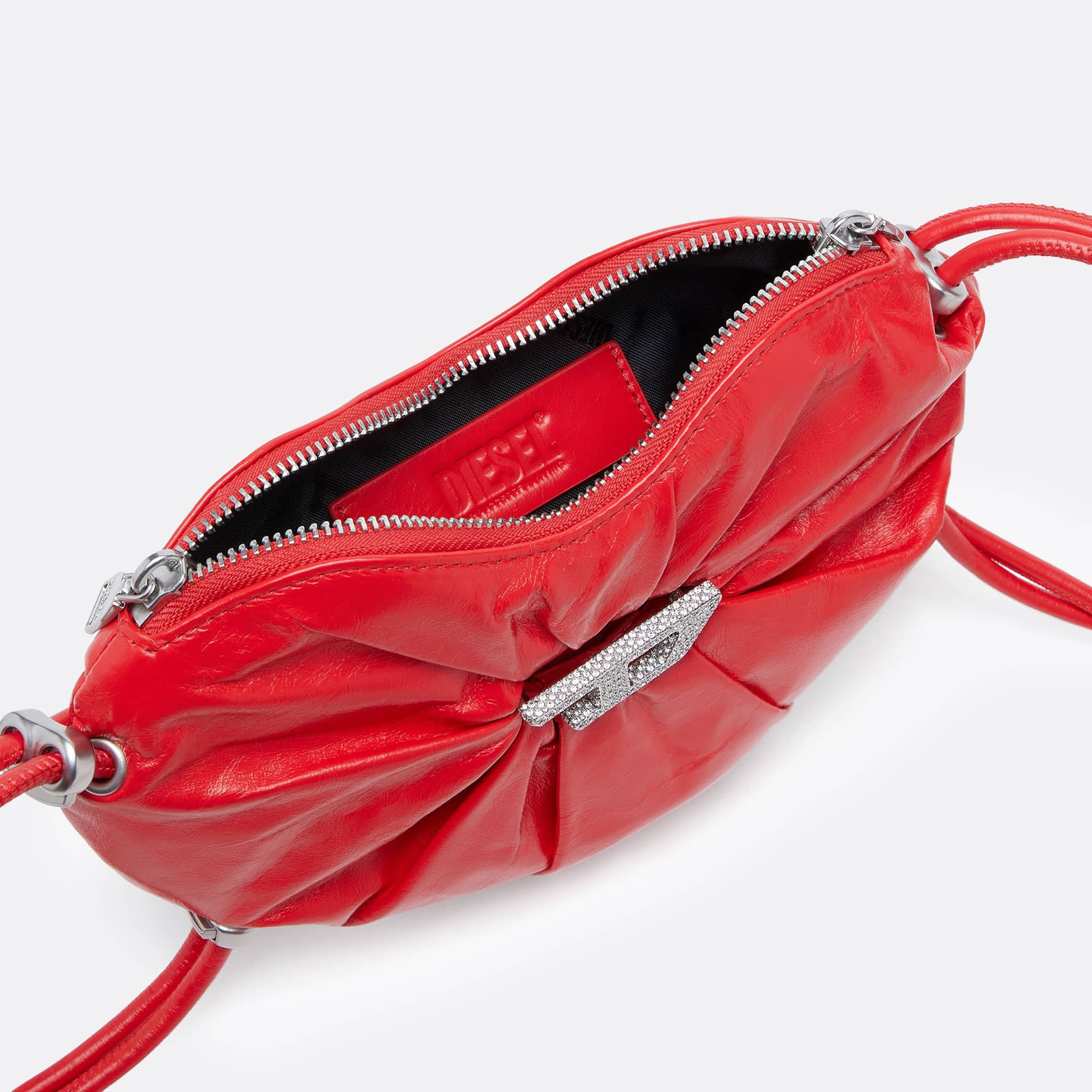 Scrunch-D Heart Shoulder Bag by Diesel in Red
