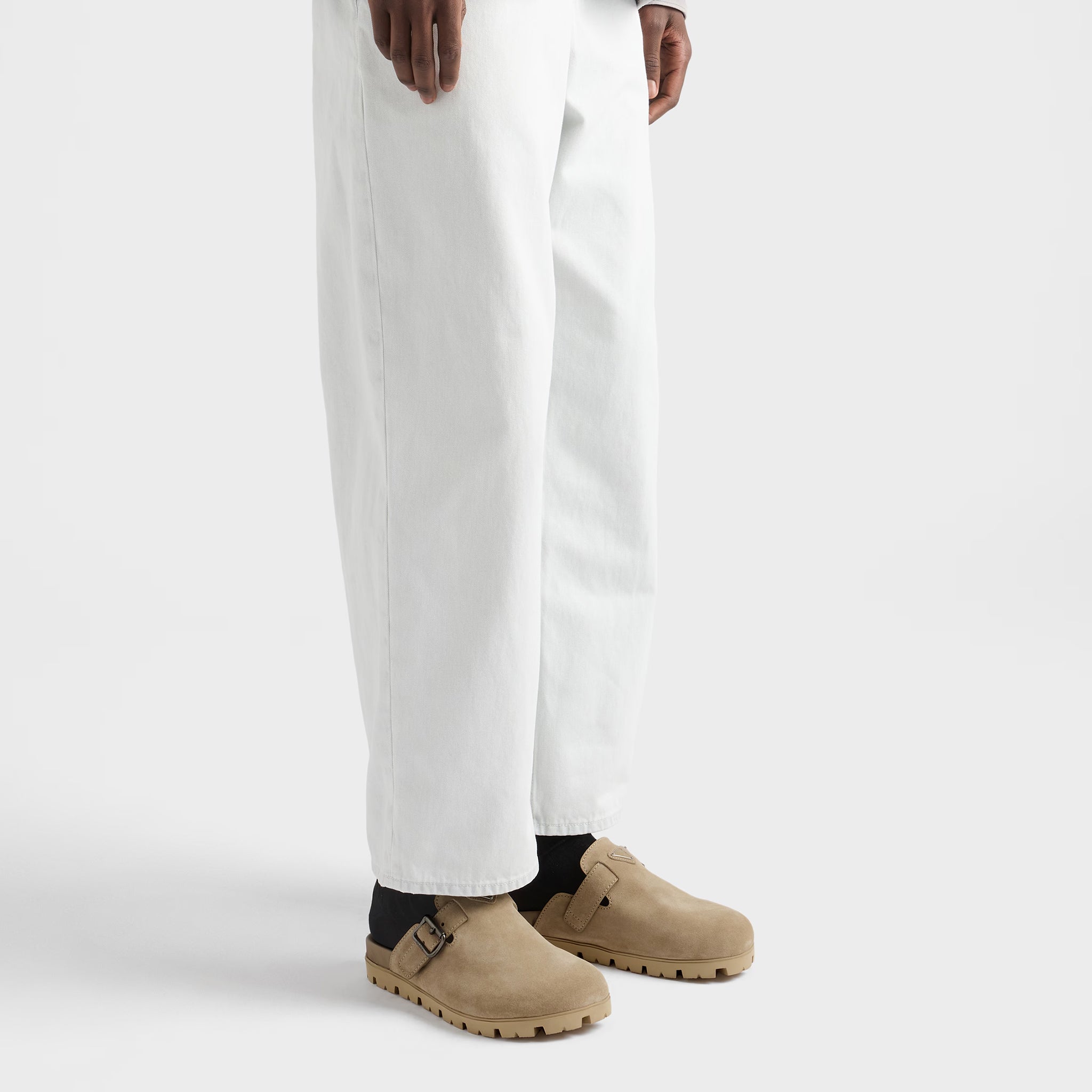 Suede Strap Mules from Prada
