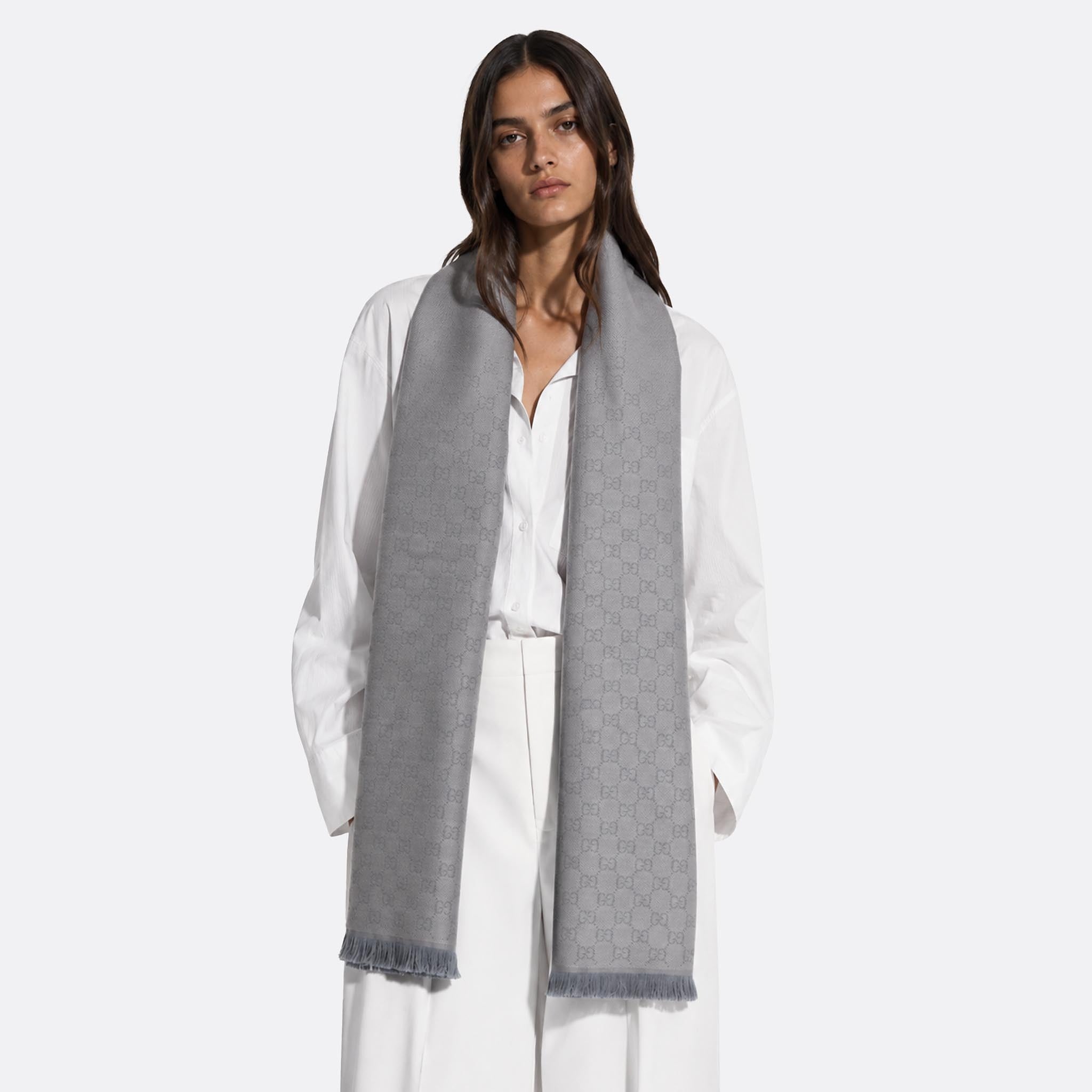 GG Wool Jacquard Scarf from Gucci