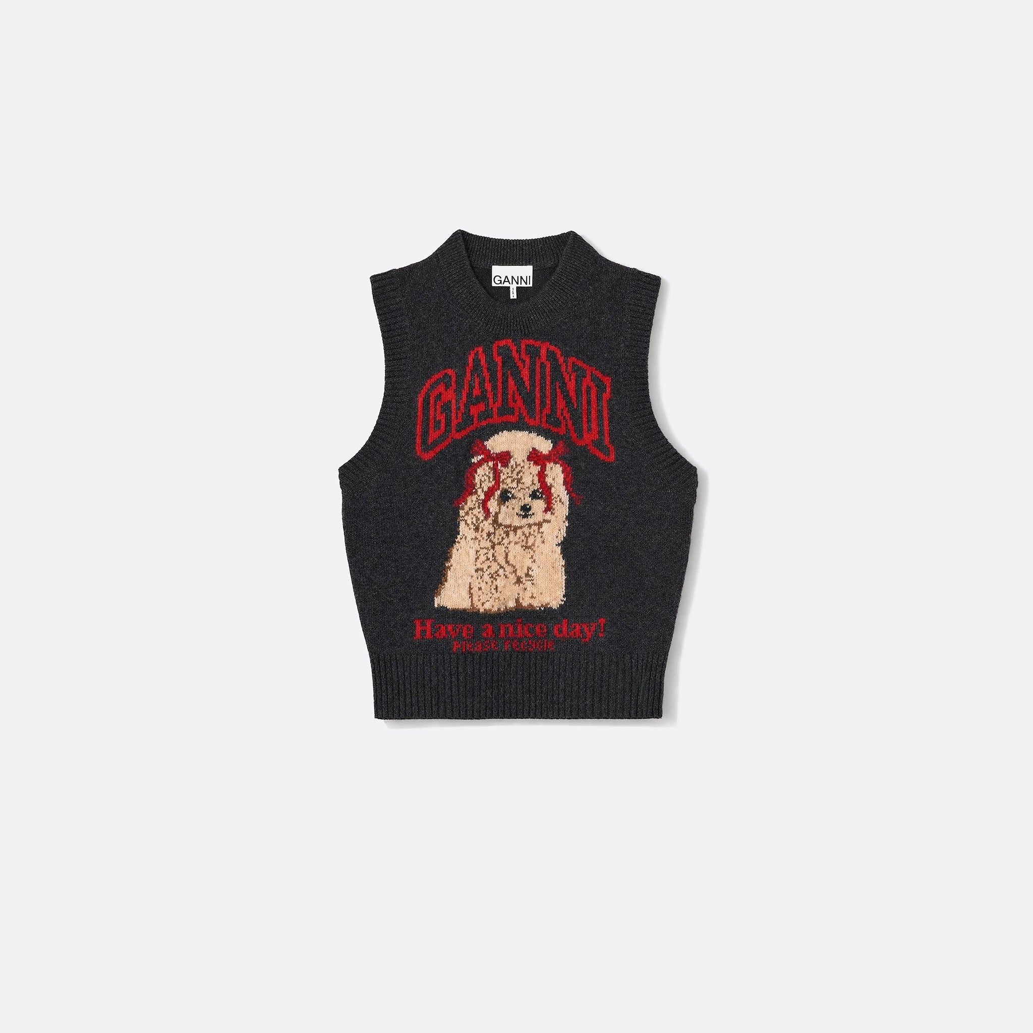The Graphic Wool Vest from Ganni
