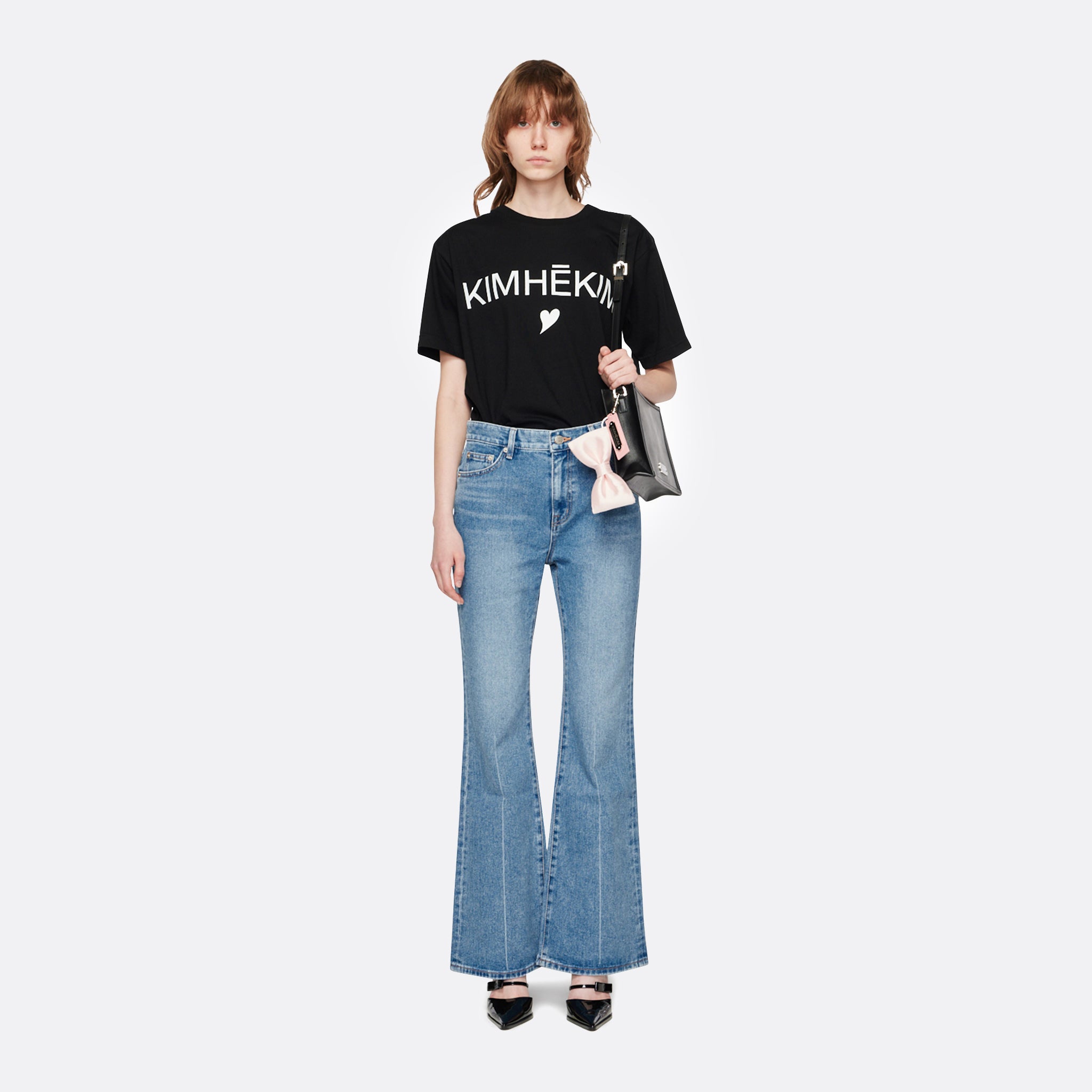 Kimhekim Heart T-Shirt in Black
