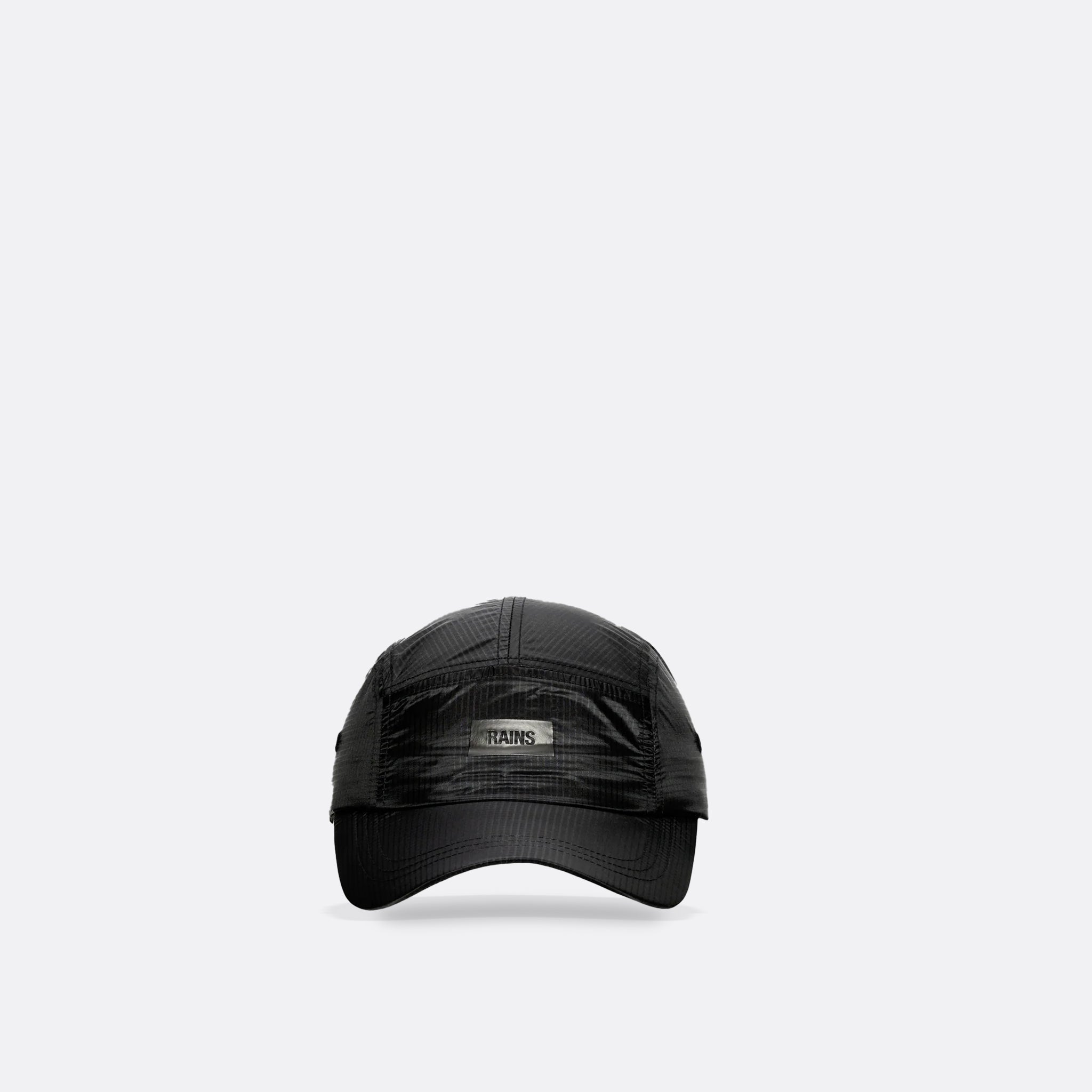 RAINS 5 Panel Ripstop Cap in Black