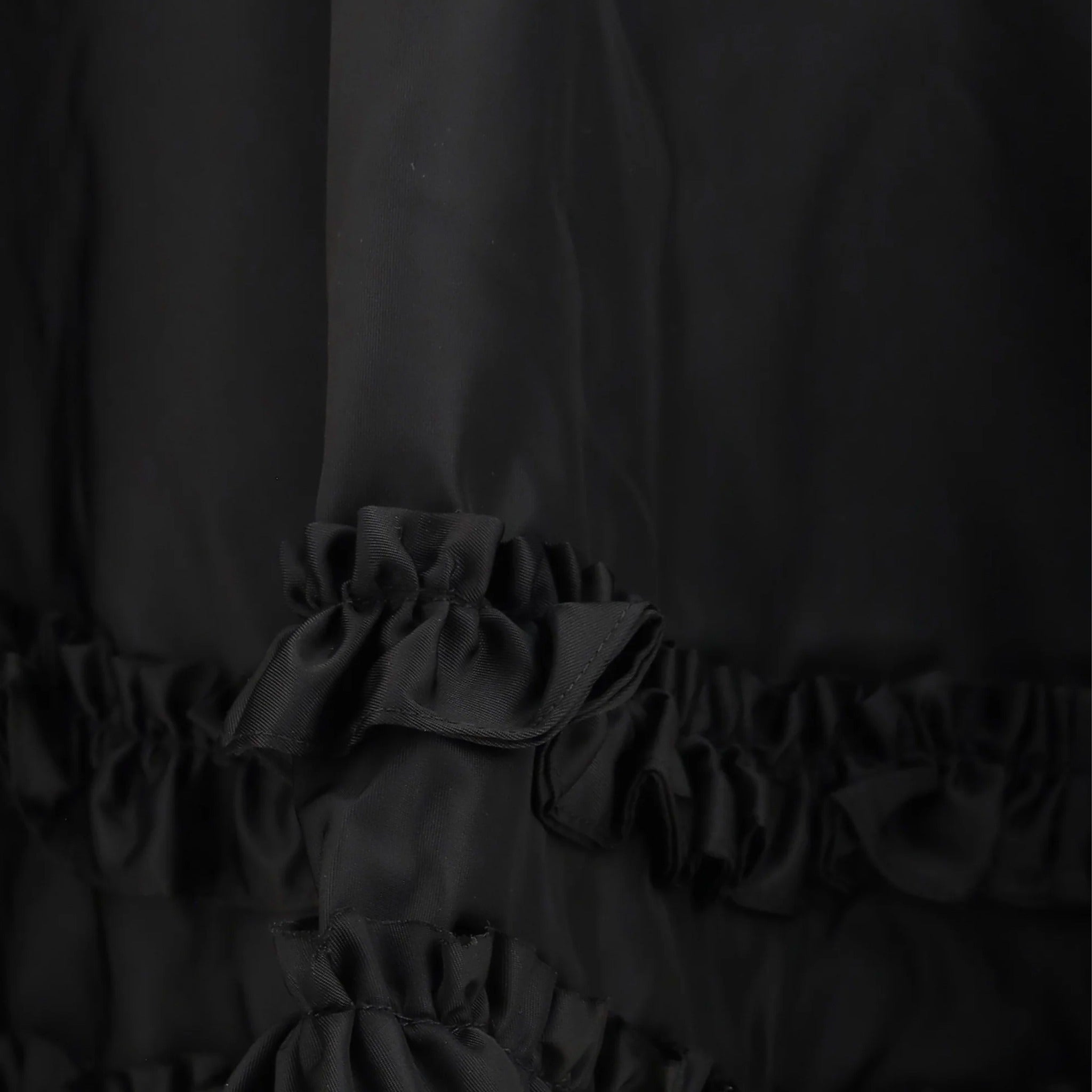 Duchesse Nylon Mini Frill Skirt from GANNI