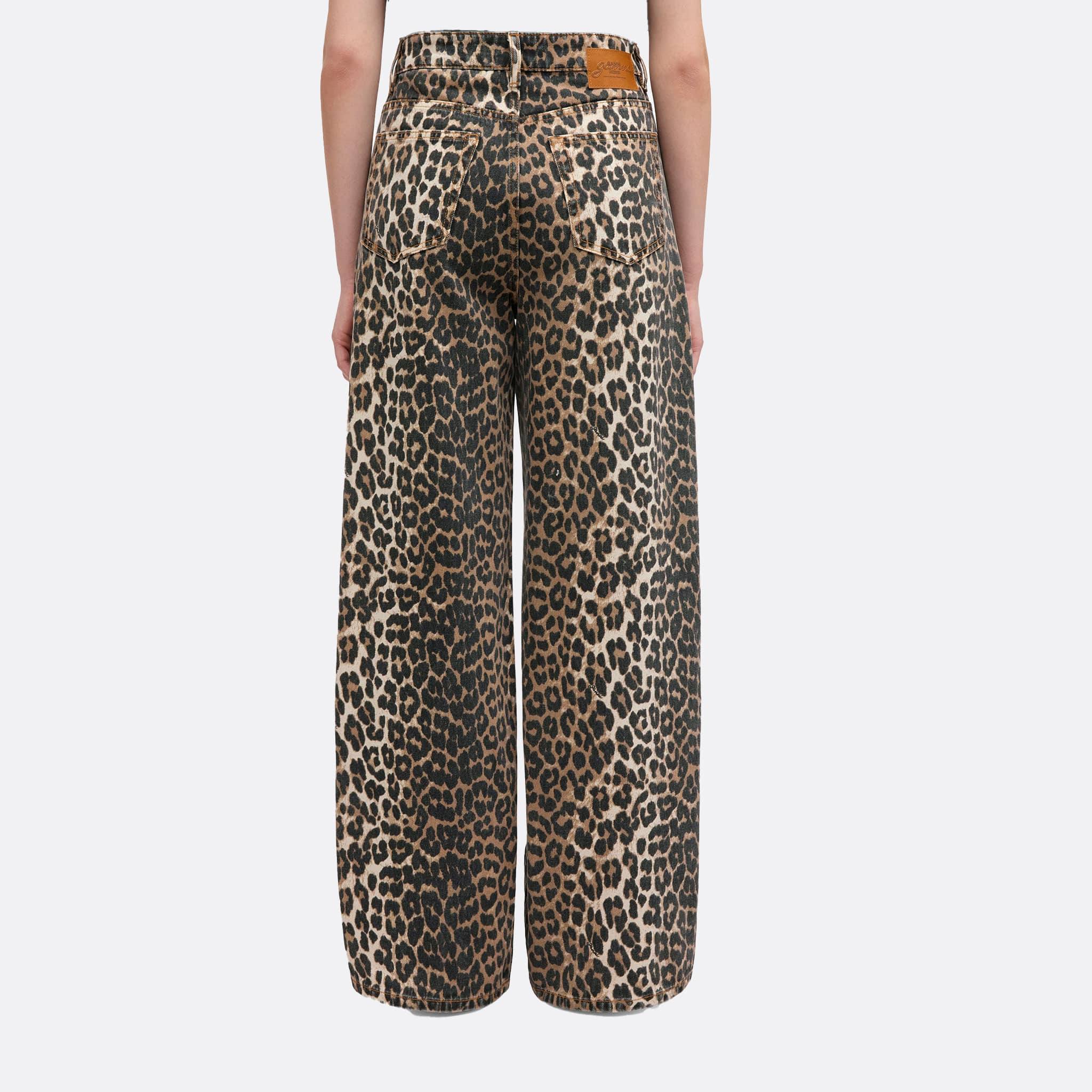 Lari Jeans from GANNI in Leopard