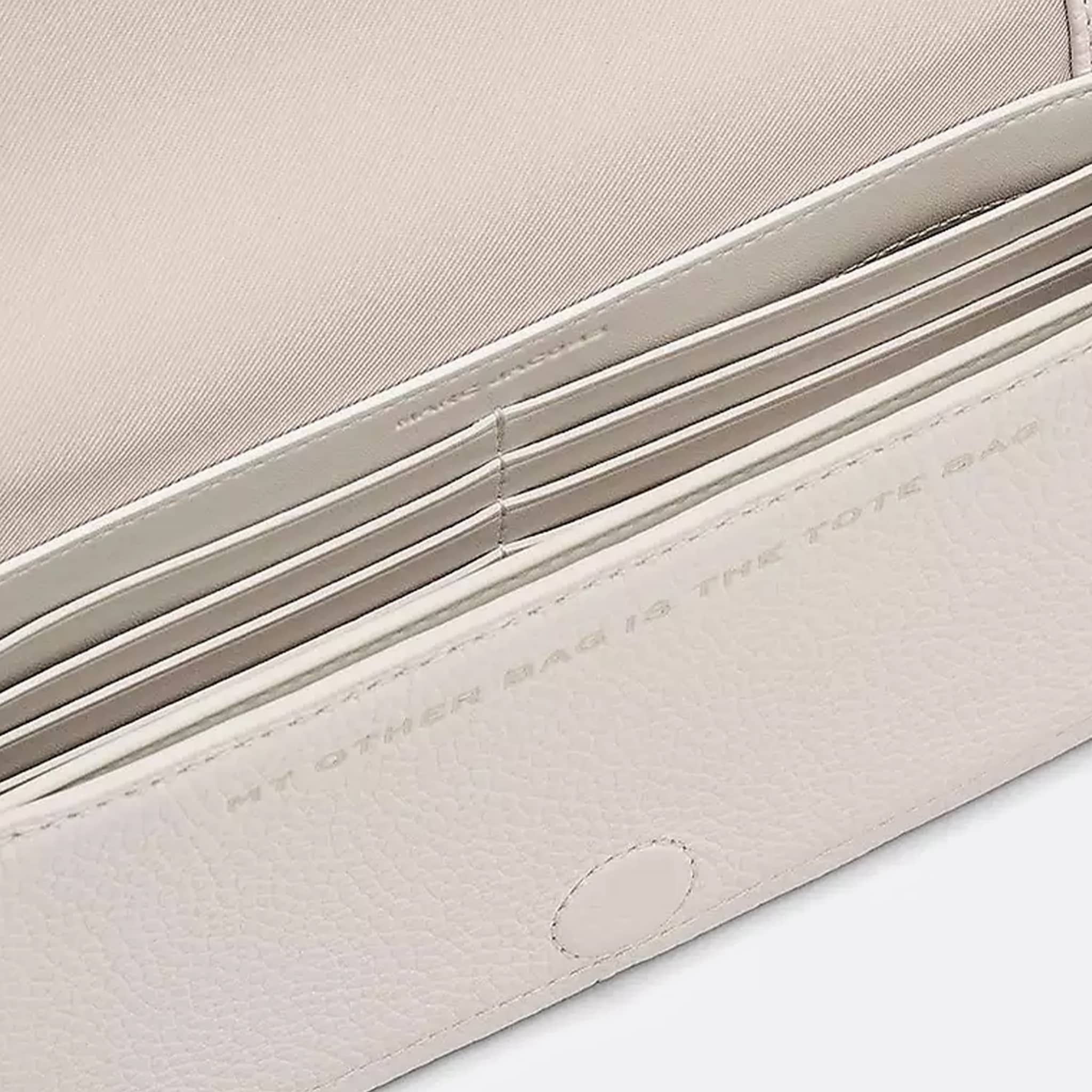 The Leather Mini Crossbody Bag from Marc Jacobs in Clean Cotton White