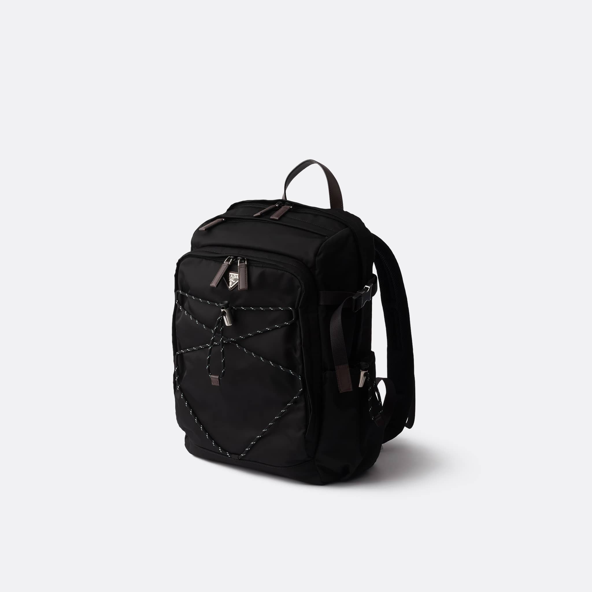 Prada Speedrock Re-Nylon and Leather Backpack