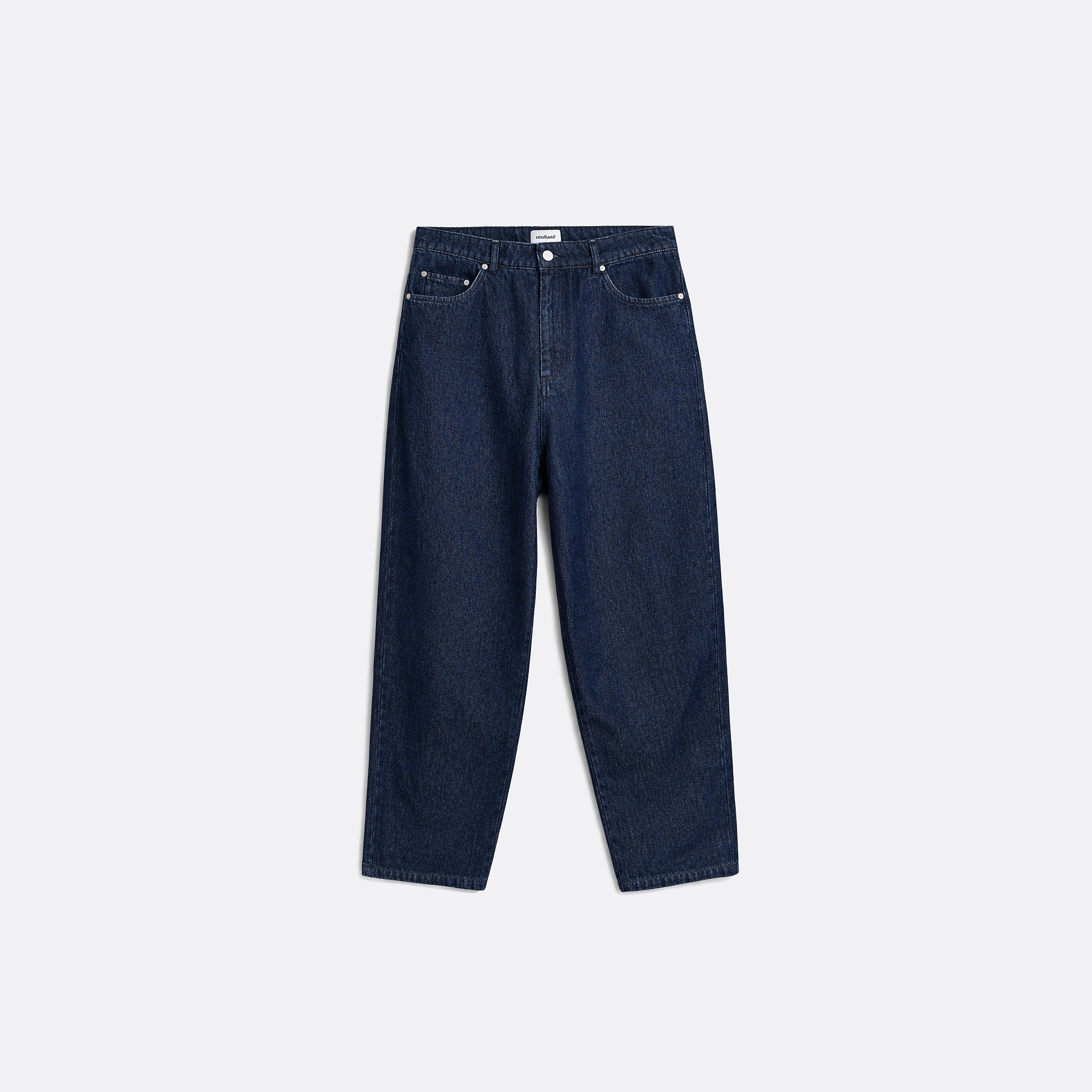 Soulland Kit Jeans in Rinse Wash Indigo Blue 