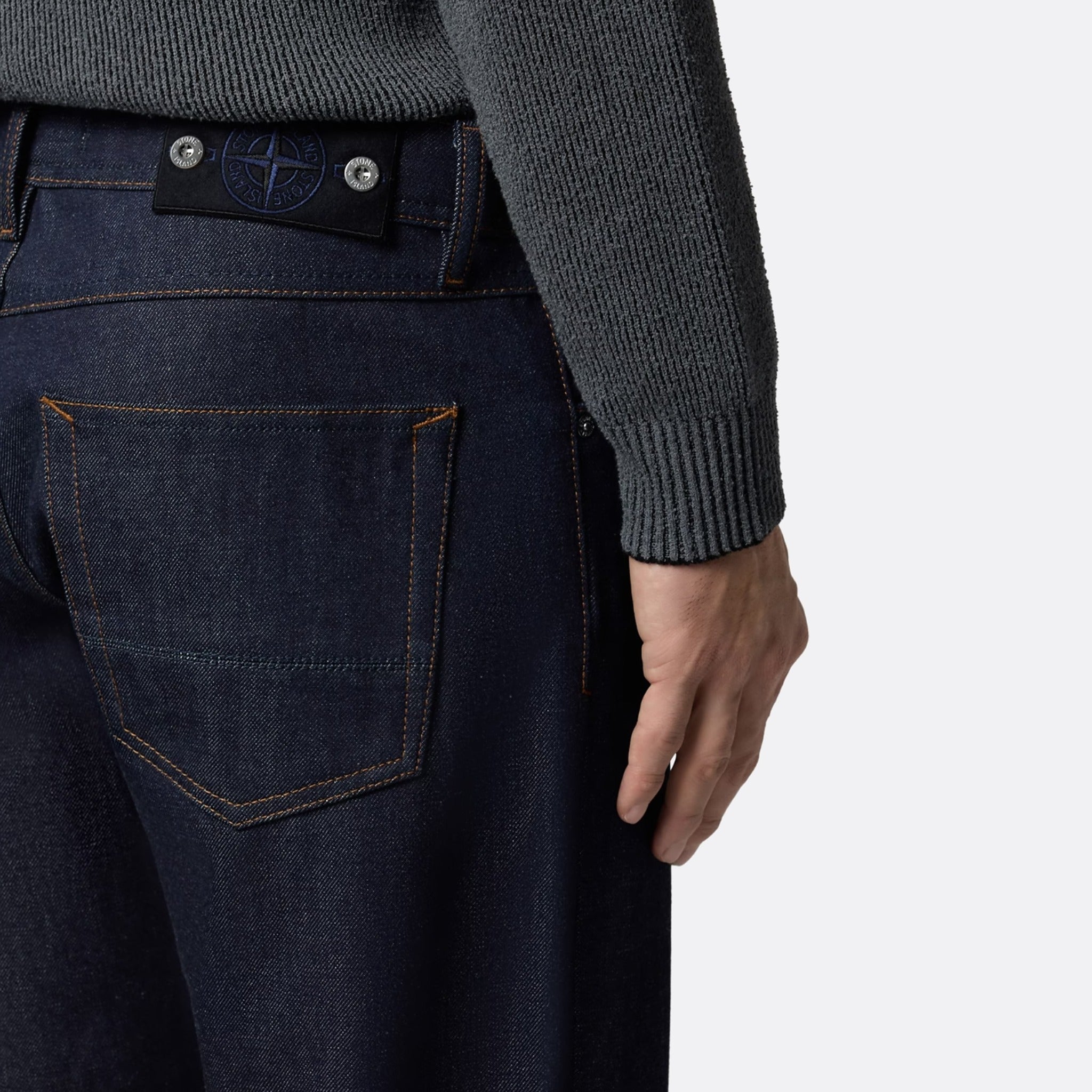 J100005 Indigo Denim Raw Jeans from Stone Island