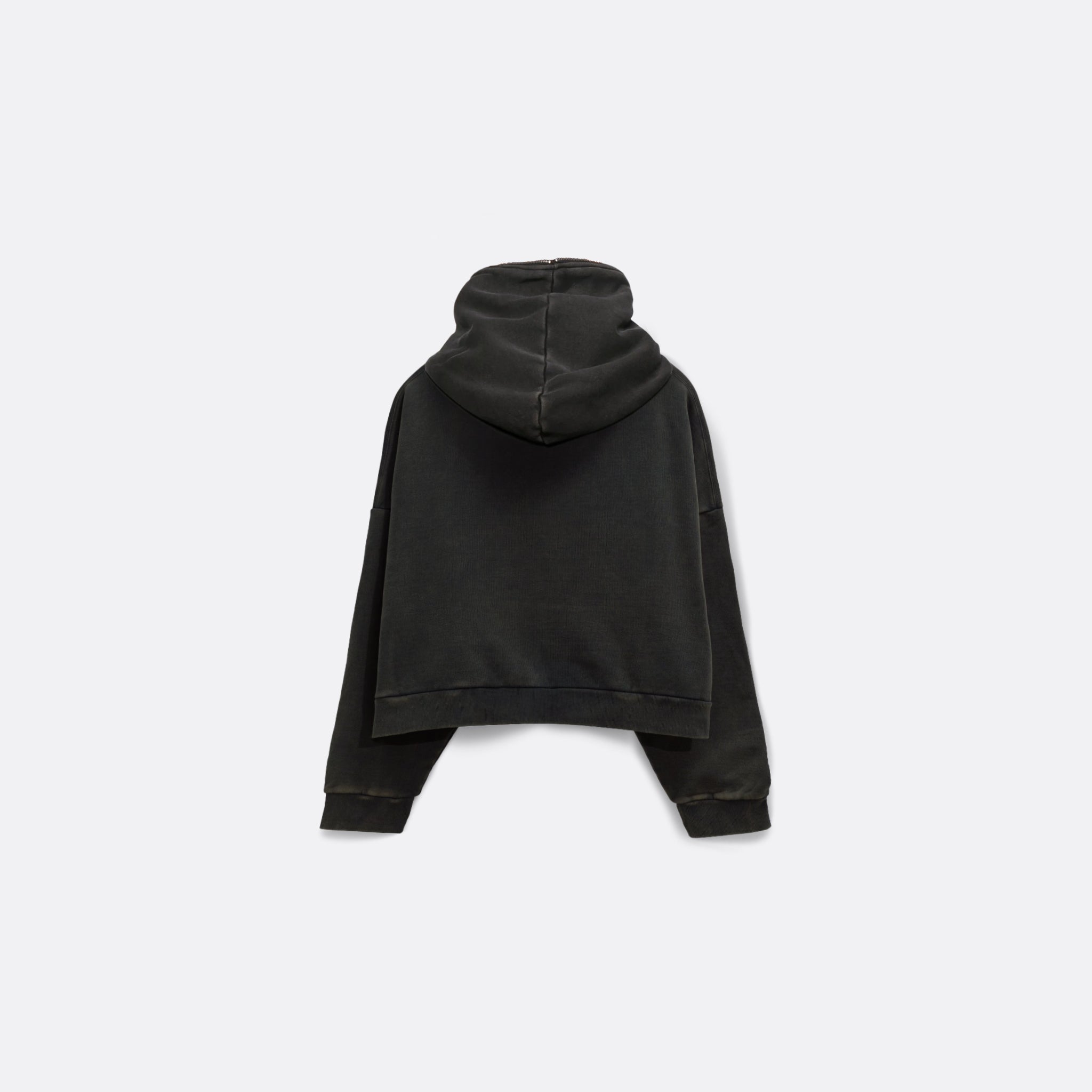 Entire Studios Eternal Zip Sweatshirt in Washed Black