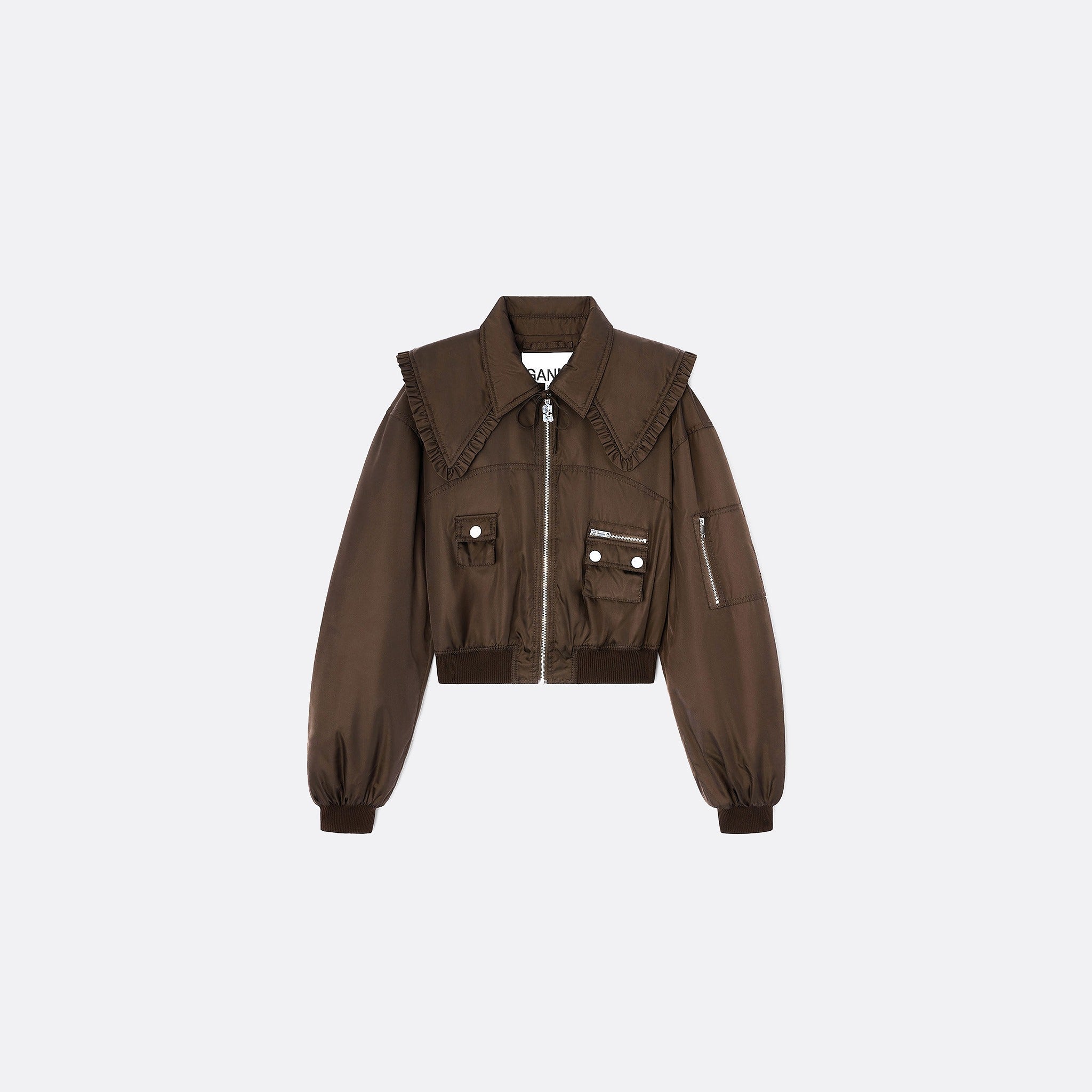 Duchesse Nylon Bomber Jacket from Ganni