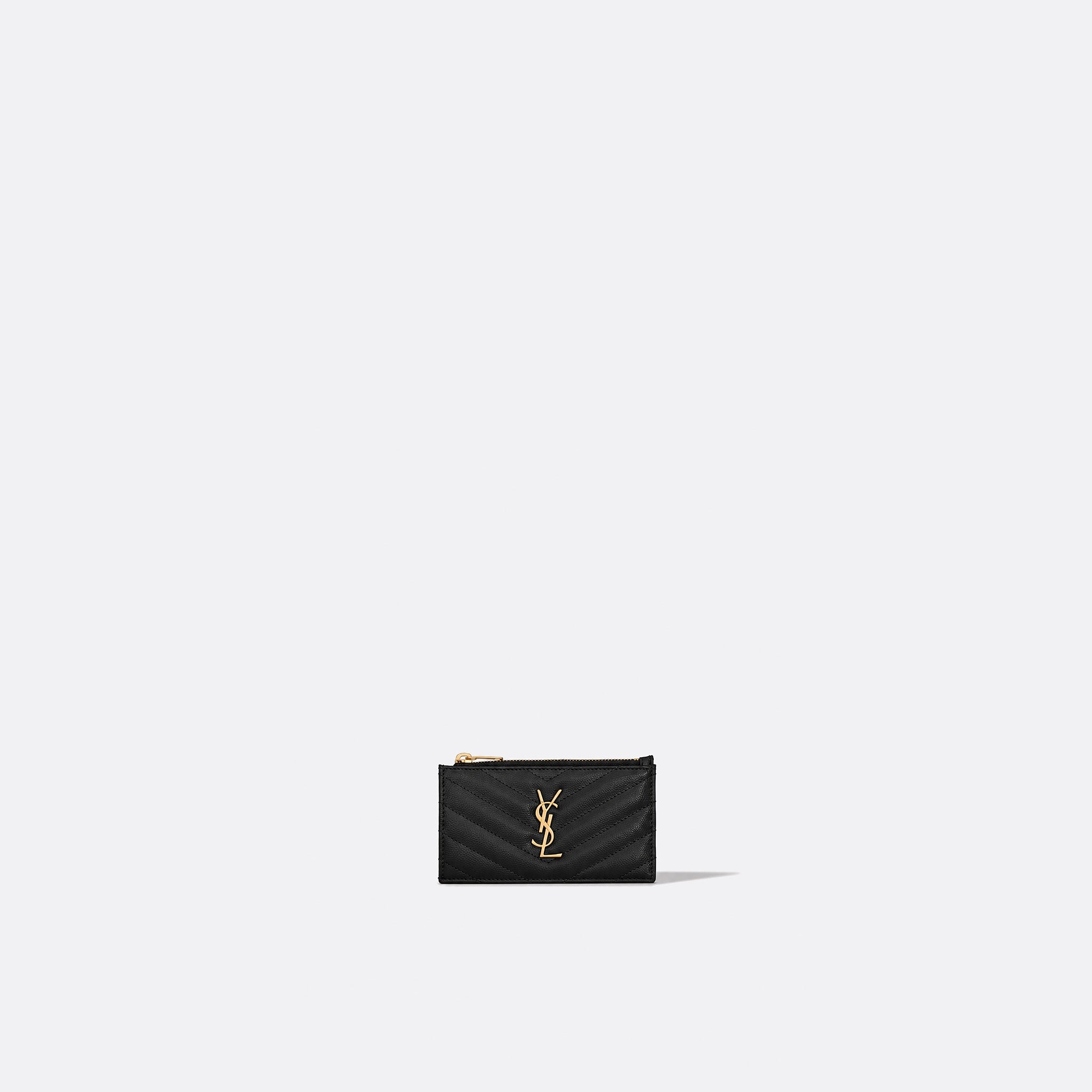Cassandre Matelassé Fragments Card Case from Saint Laurent