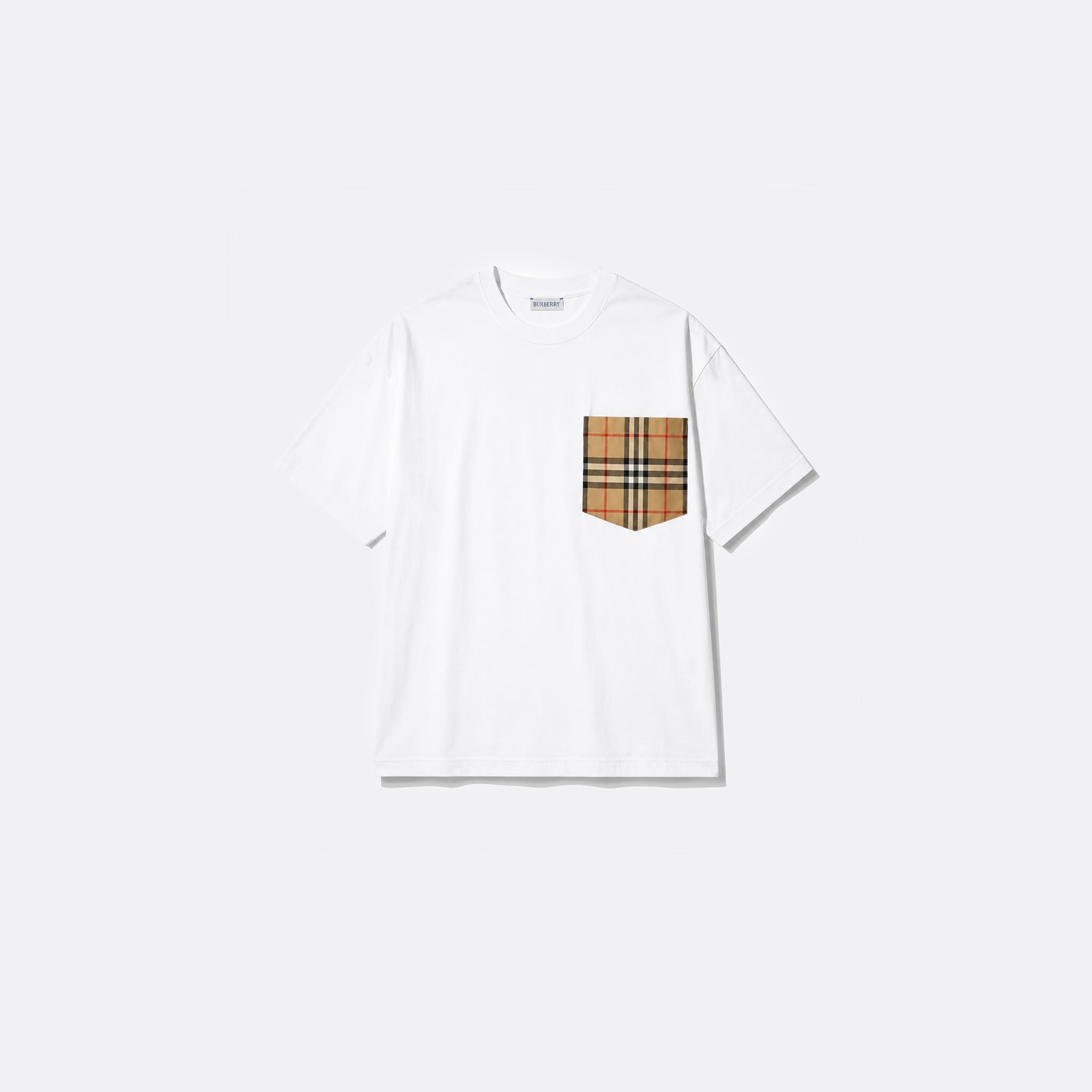 Check Pocket Cotton T-Shirt from Burberry