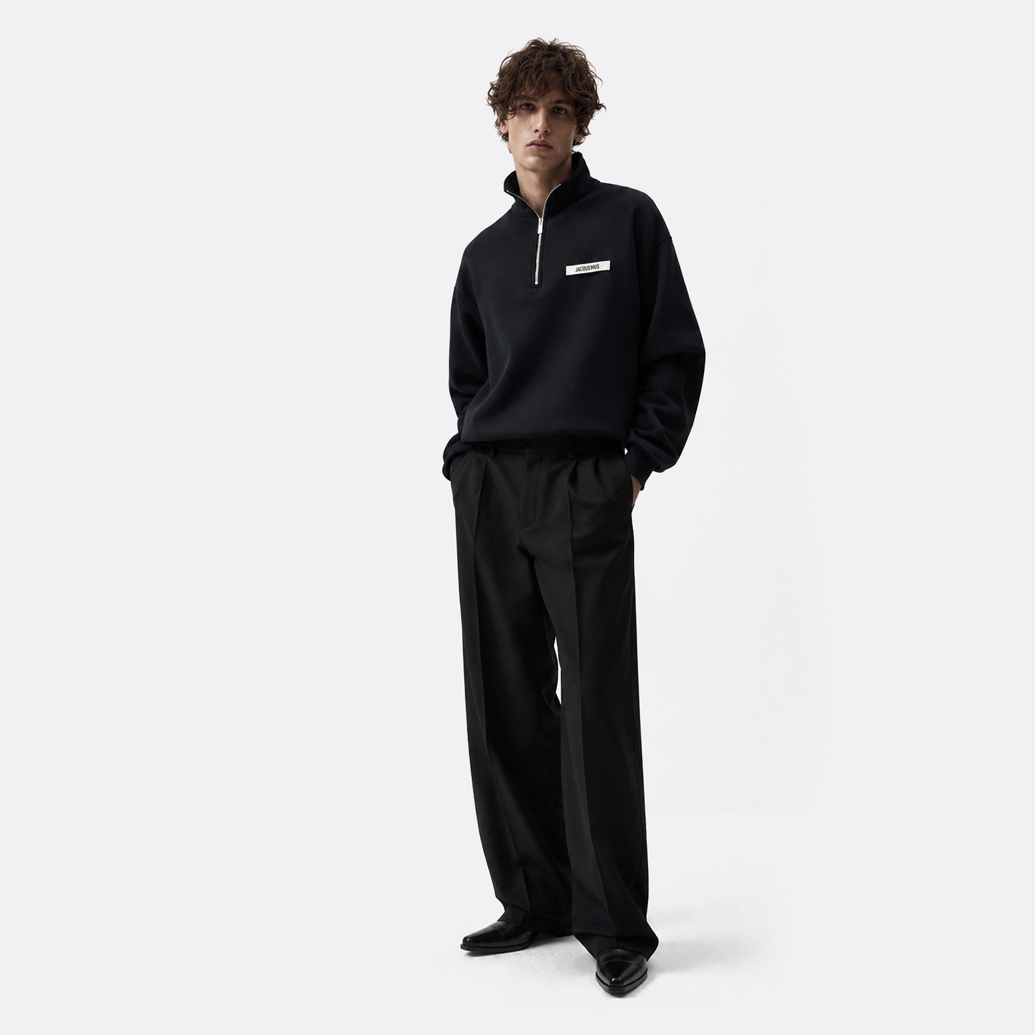 Gros Grain Zipped-Rollneck Sweatshirt from Jacquemus