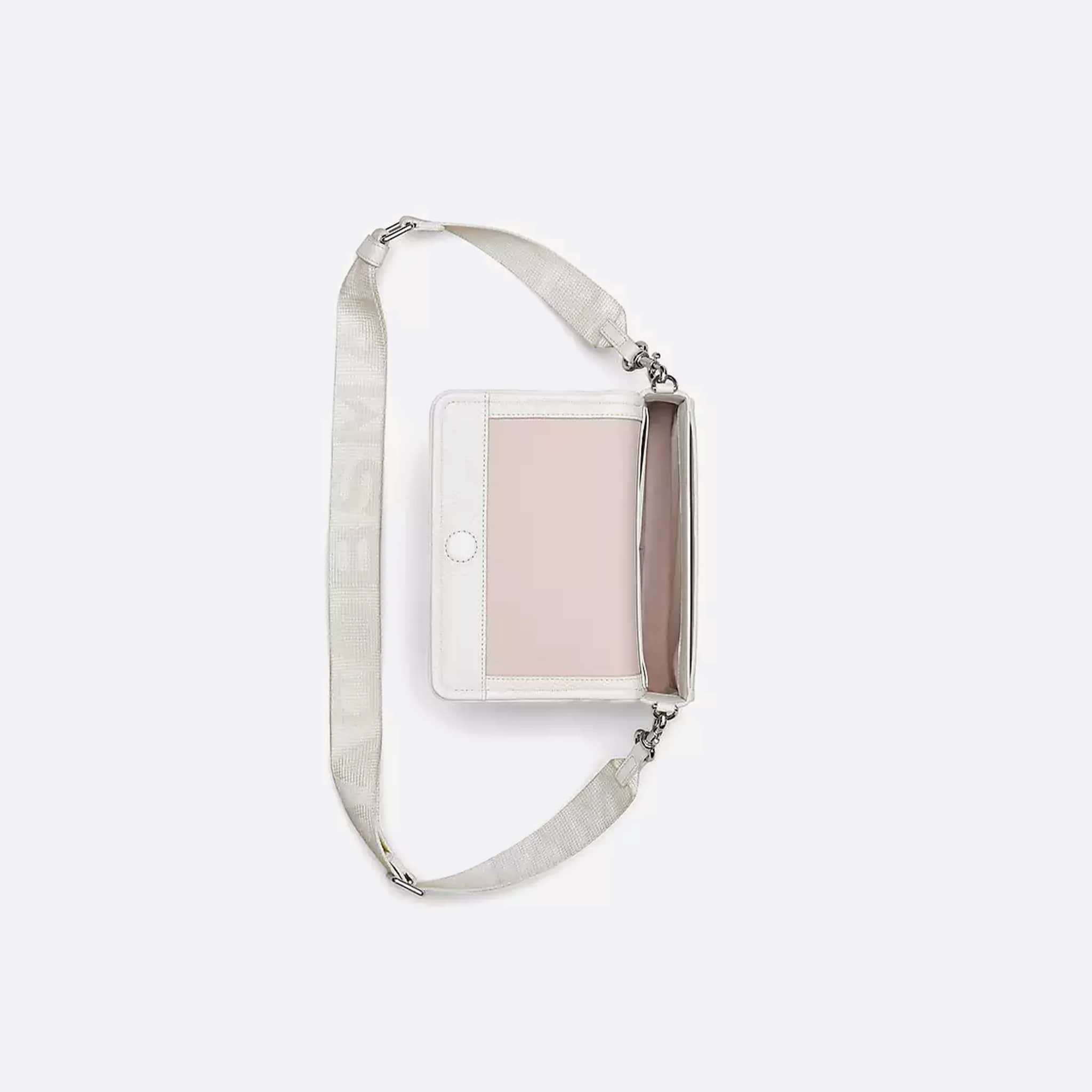 The Leather Mini Crossbody Bag from Marc Jacobs in Clean Cotton White