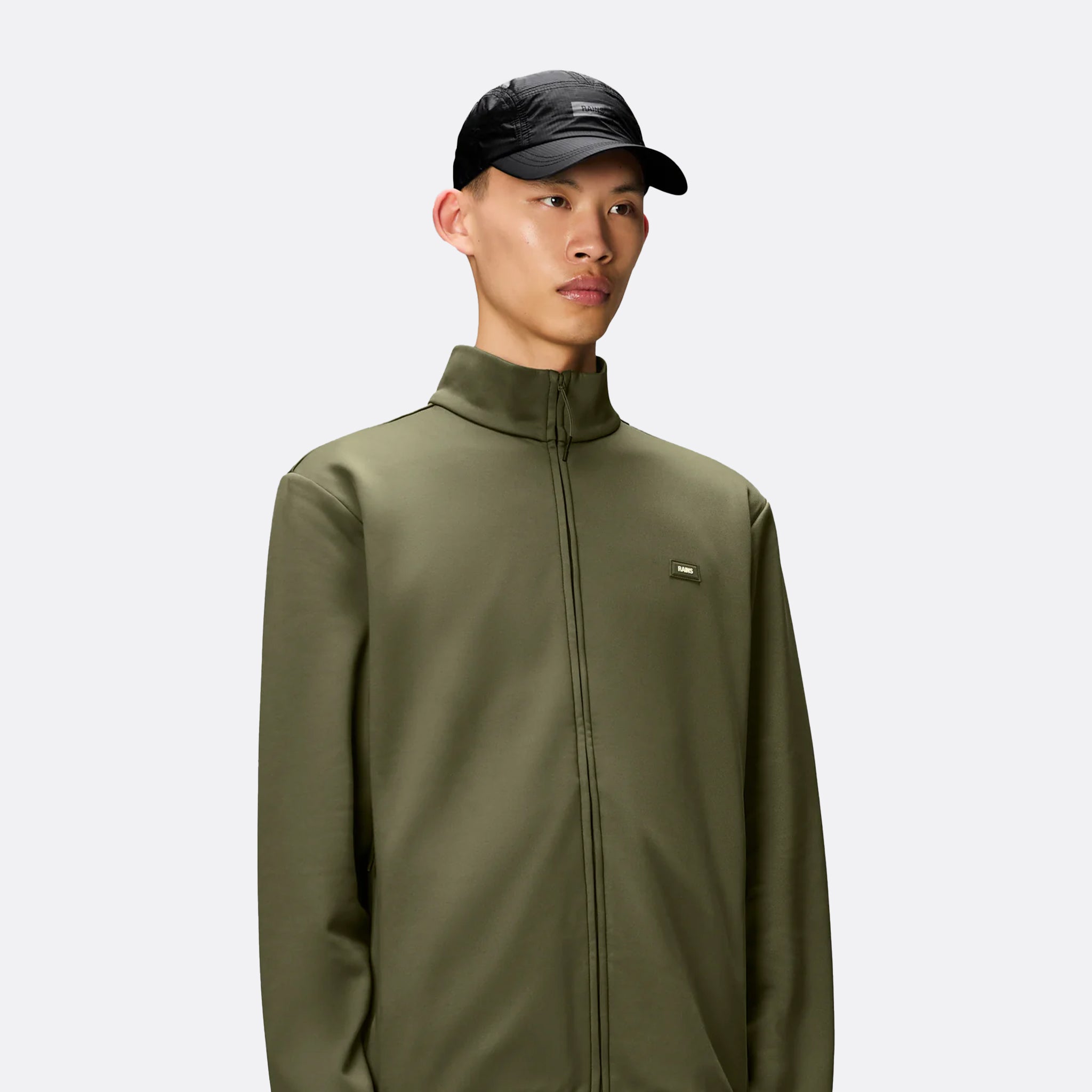 RAINS 5 Panel Ripstop Cap in Black
